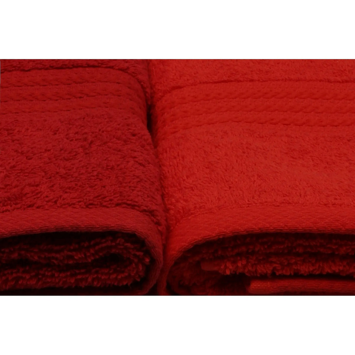Set 4 prosoape baie RAINBOW, rosu, bumbac, 50x90 cm