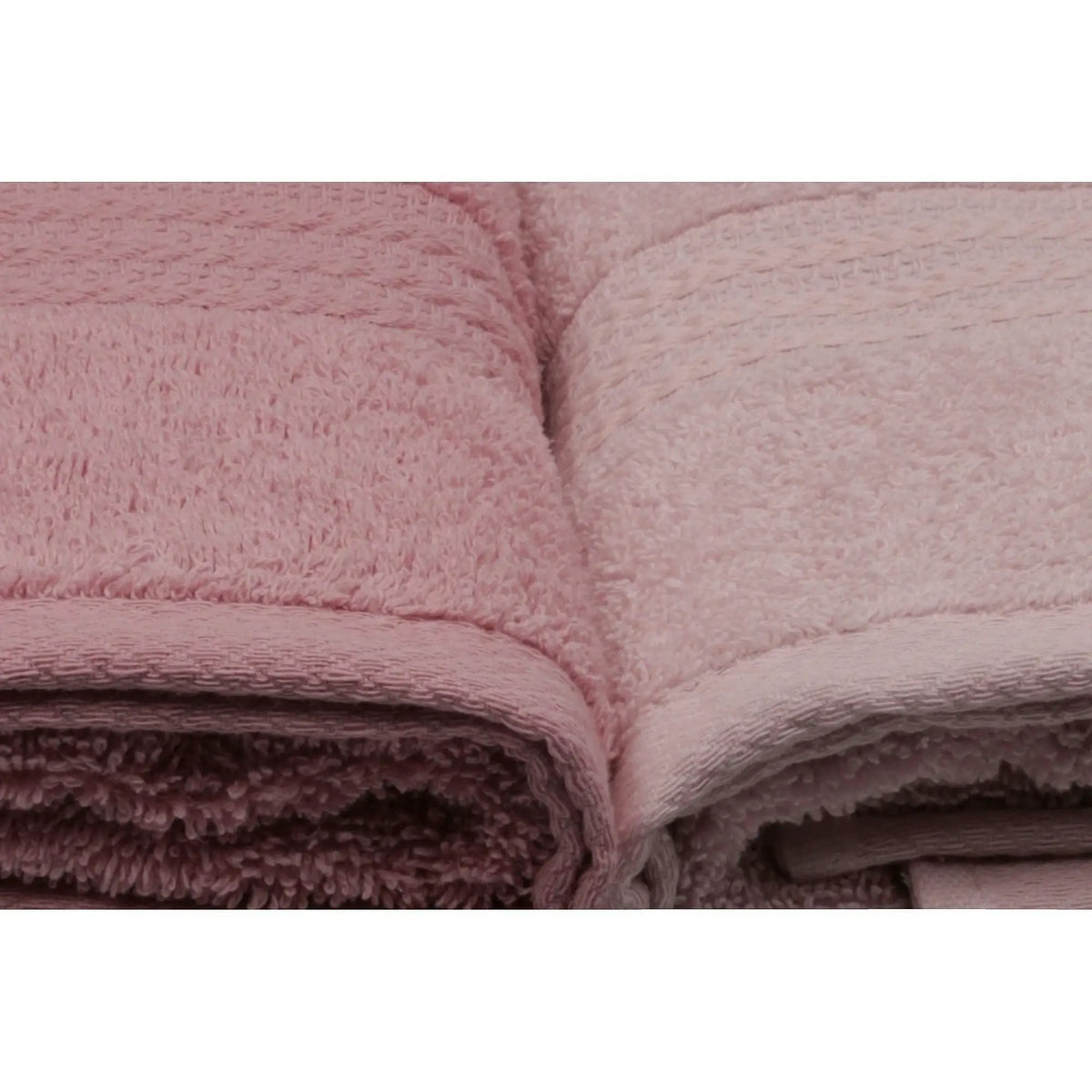 Set 4 prosoape baie RAINBOW, roz, bumbac, 50x90 cm