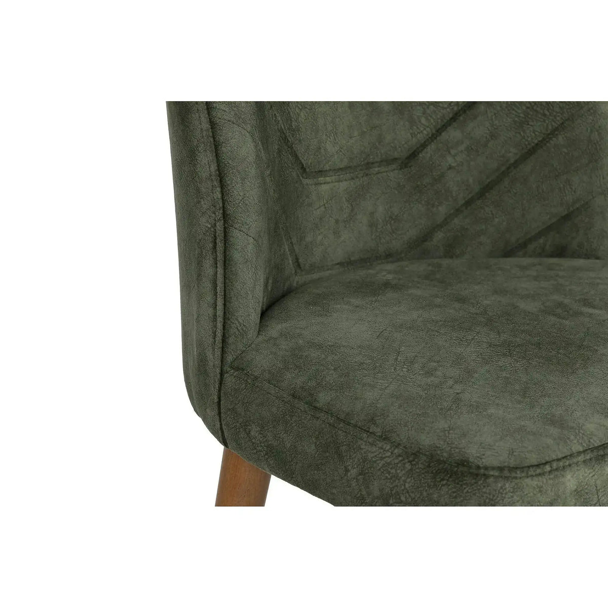 Set 4 scaune DALLAS 558 V4, verde/nuc, stofa catifelata/metal, 50x49x90 cm