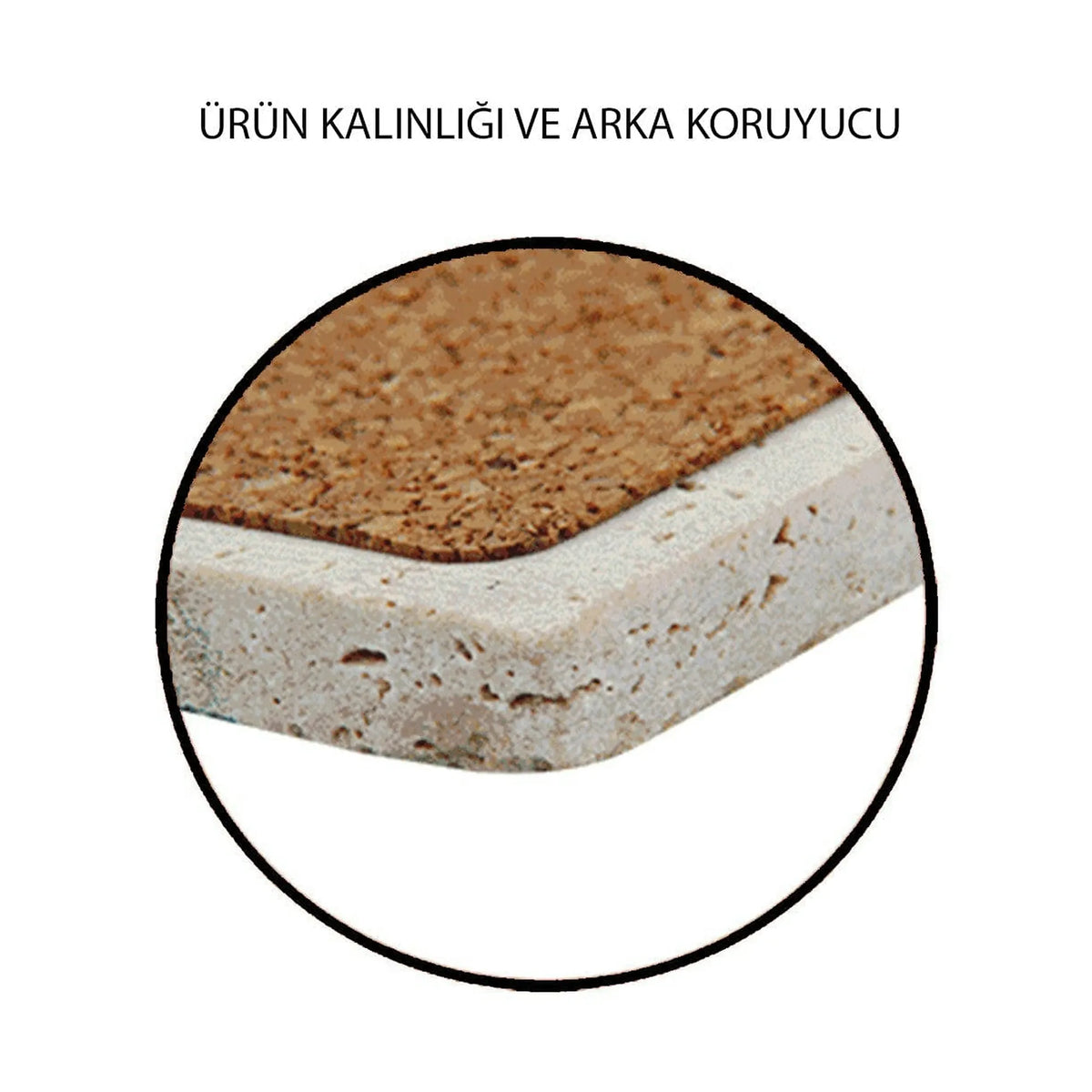 Set 4 suporturi pahare 366TYR1167, multicolor, piatra naturala, 10x1 cm