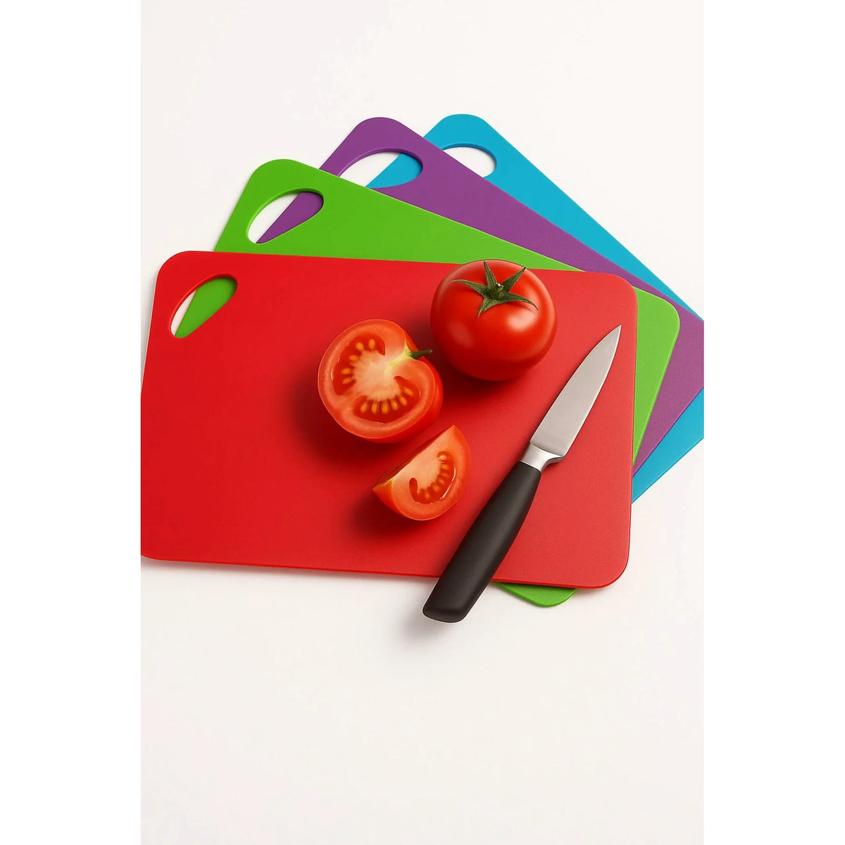 Set 4 tocătoare 8681272043470, multicolor, plastic