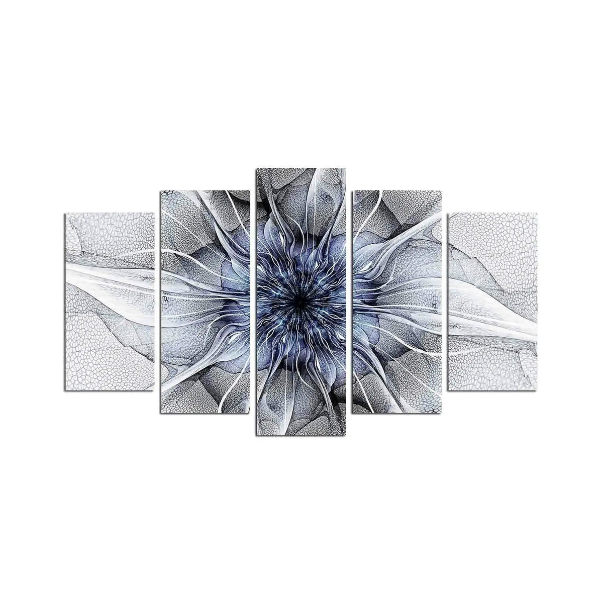Set 5 tablouri 5ABSMDF-59, multicolor, 110x60 cm