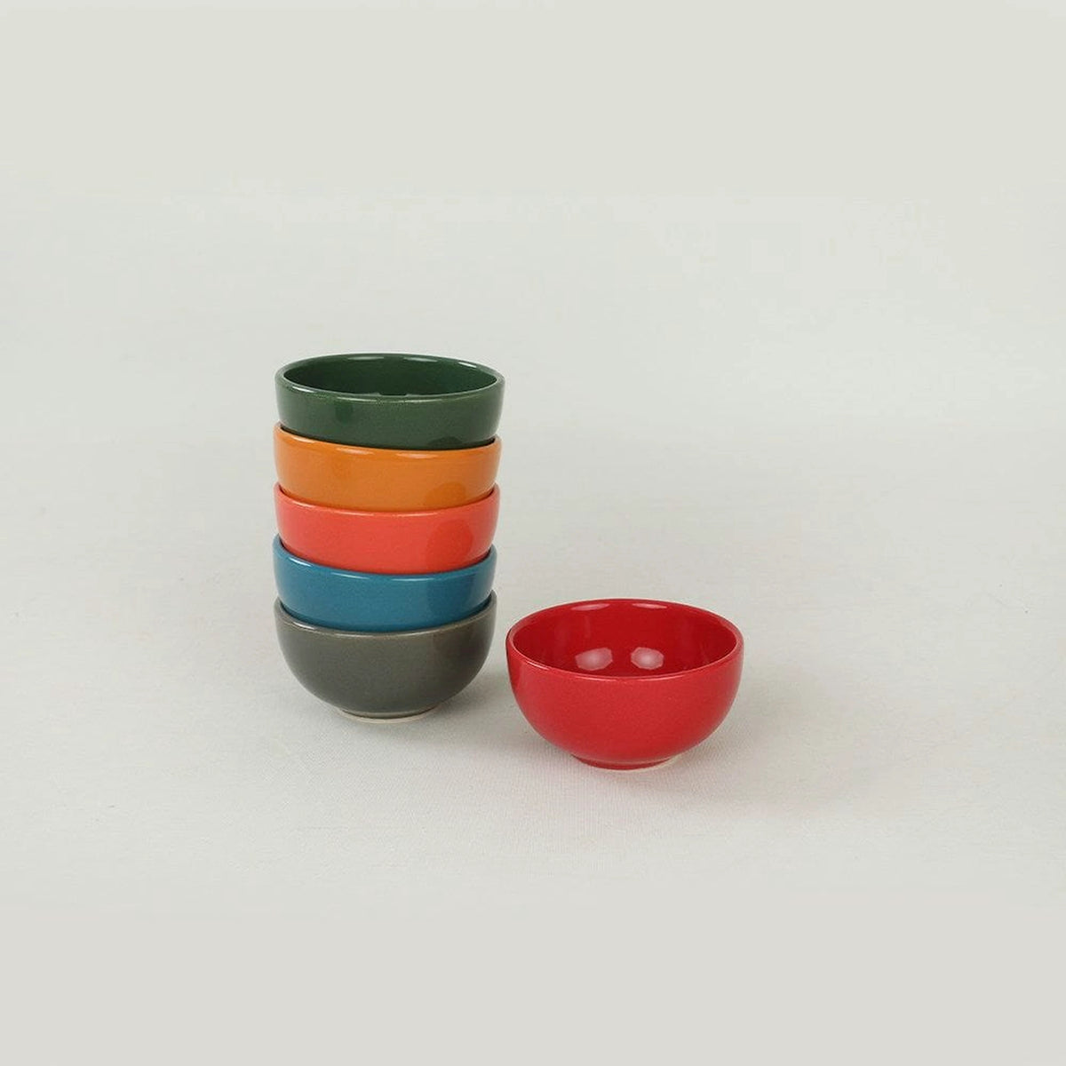 Set 6 boluri 275KRM1583, multicolor, ceramica, 110 ml