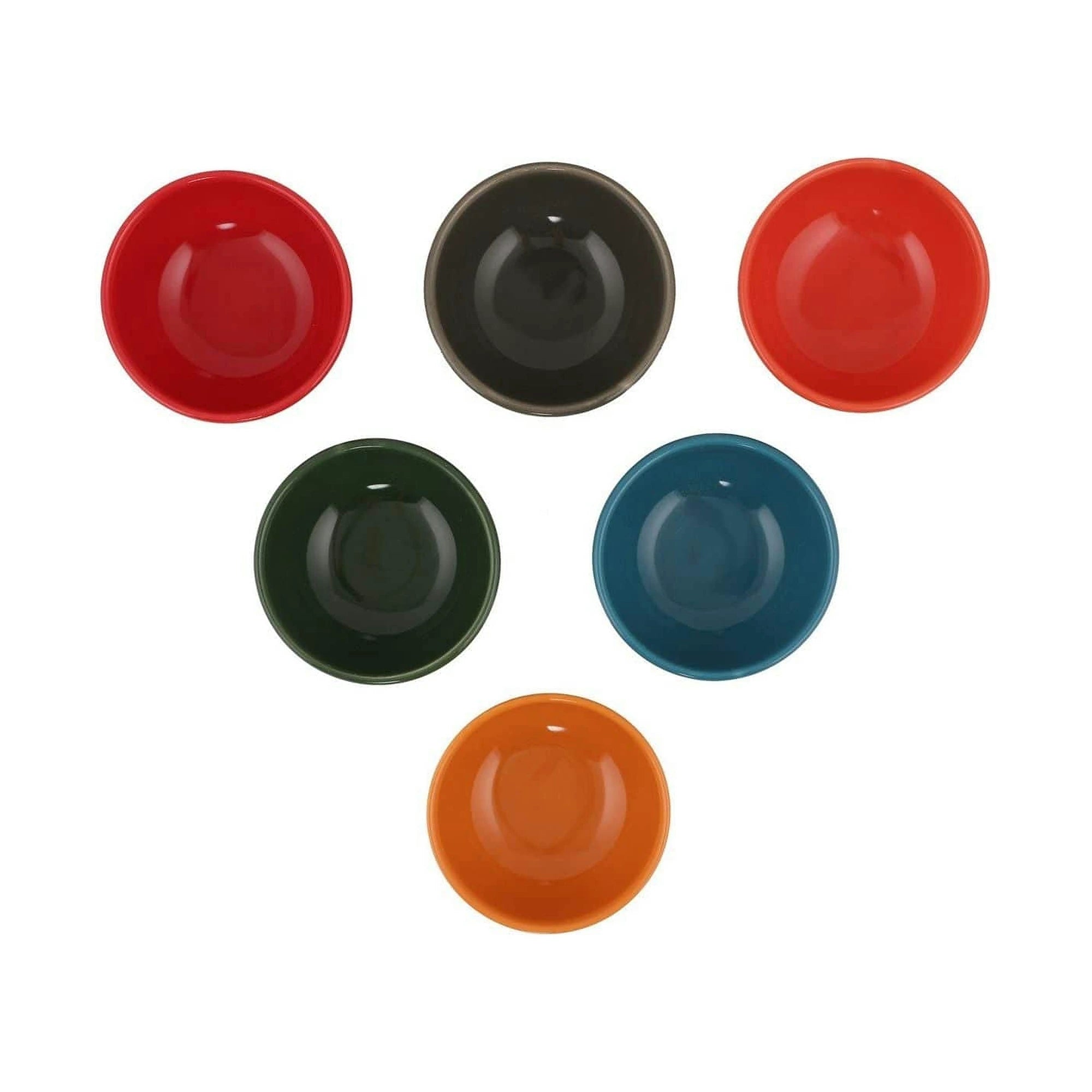 Set 6 boluri 275KRM1583, multicolor, ceramica, 110 ml