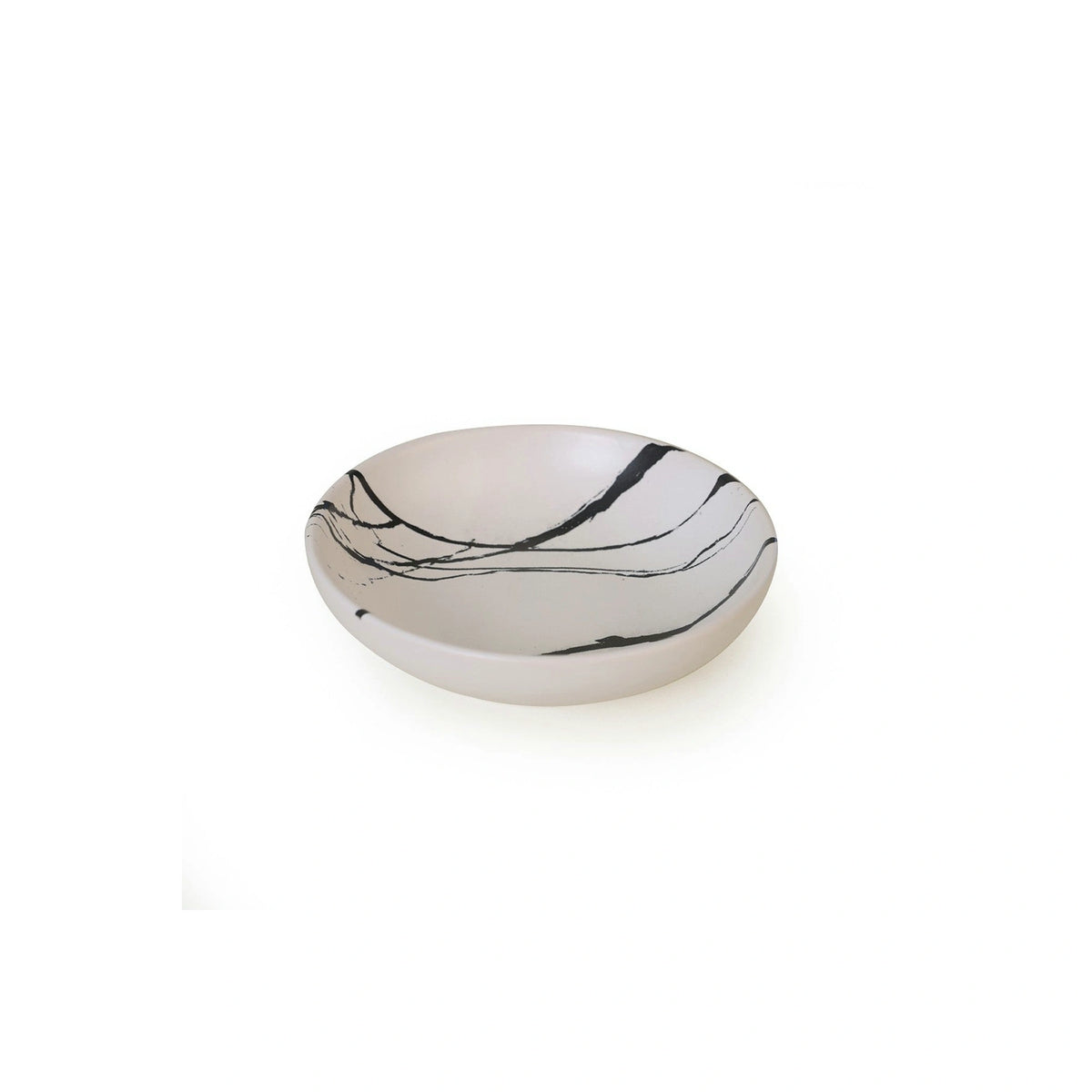 Set 6 boluri X00017422, alb/negru, ceramica, 13 cm