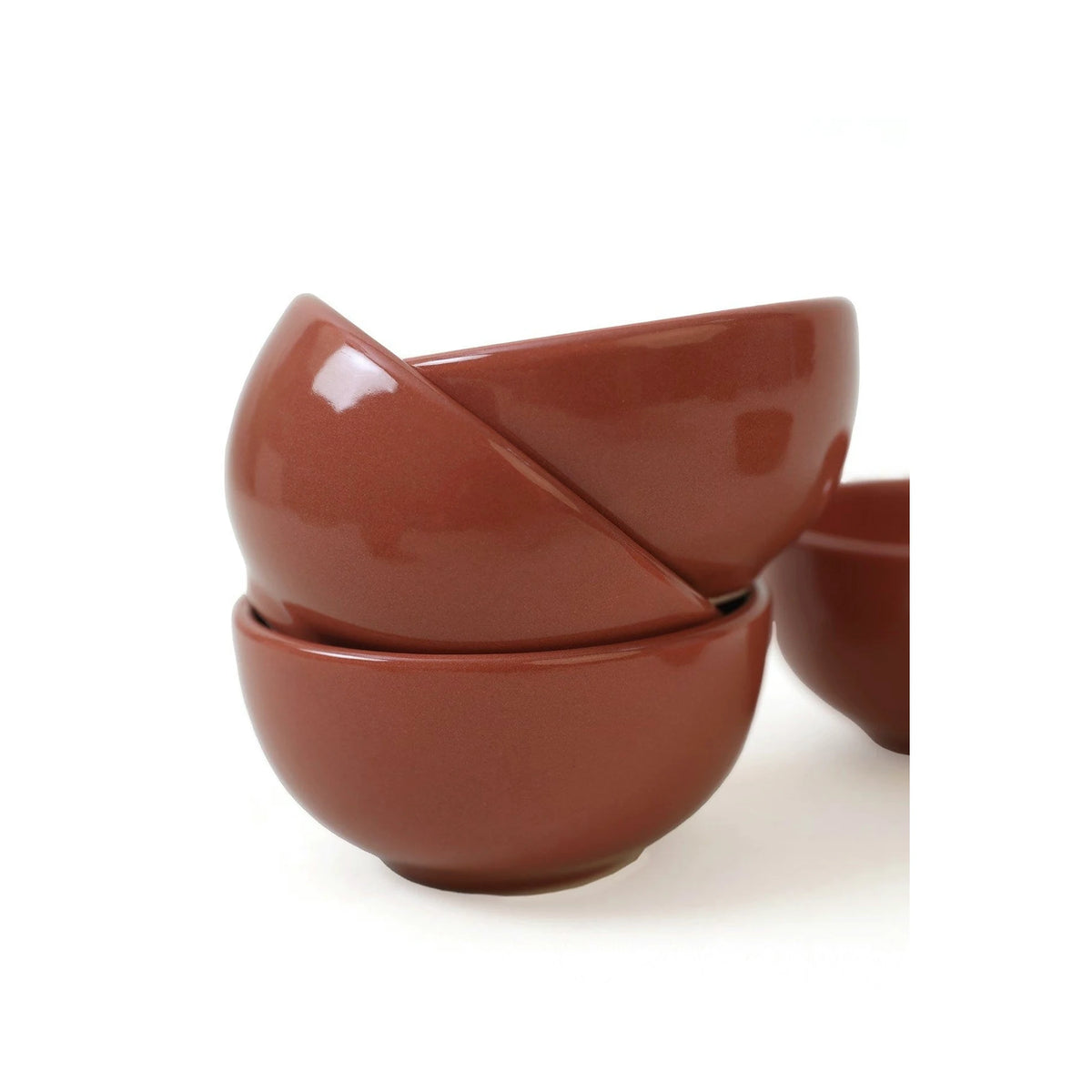 Set 6 boluri X00017481, maro, ceramica, 8 cm