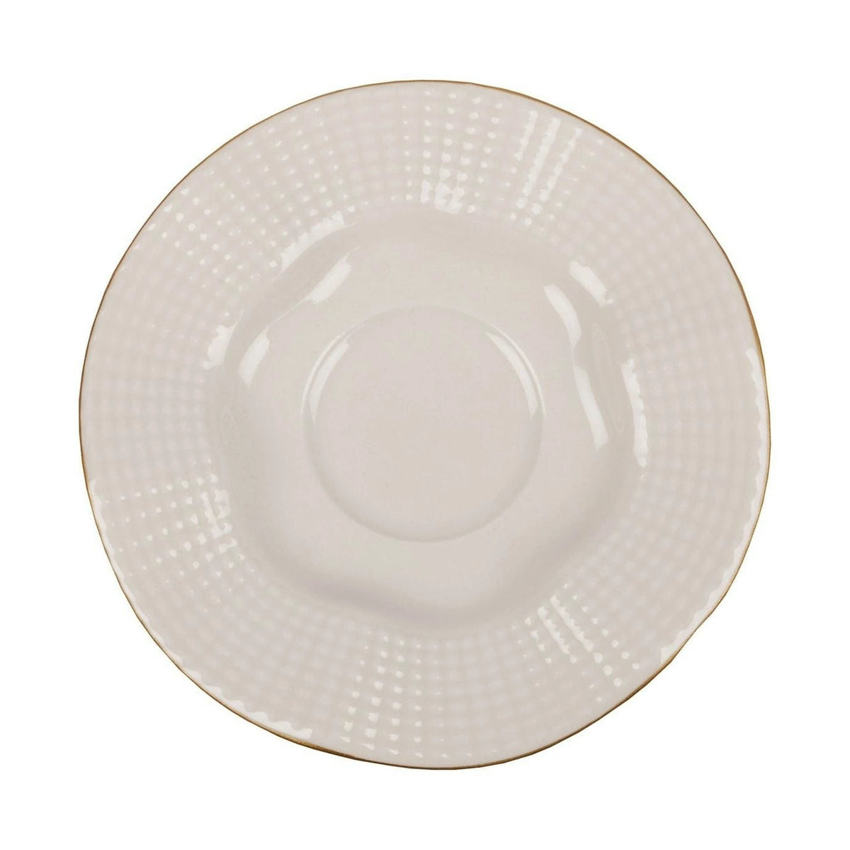 Set 6 cesti cu 6 farfurii MLN12KT14R520, alb, portelan, 50 ml