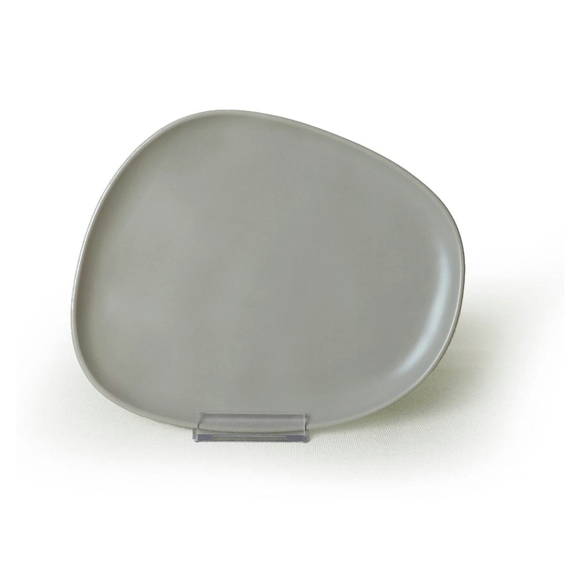Set 6 farfurii desert 275KRM2207, gri mat, ceramica, 23 cm