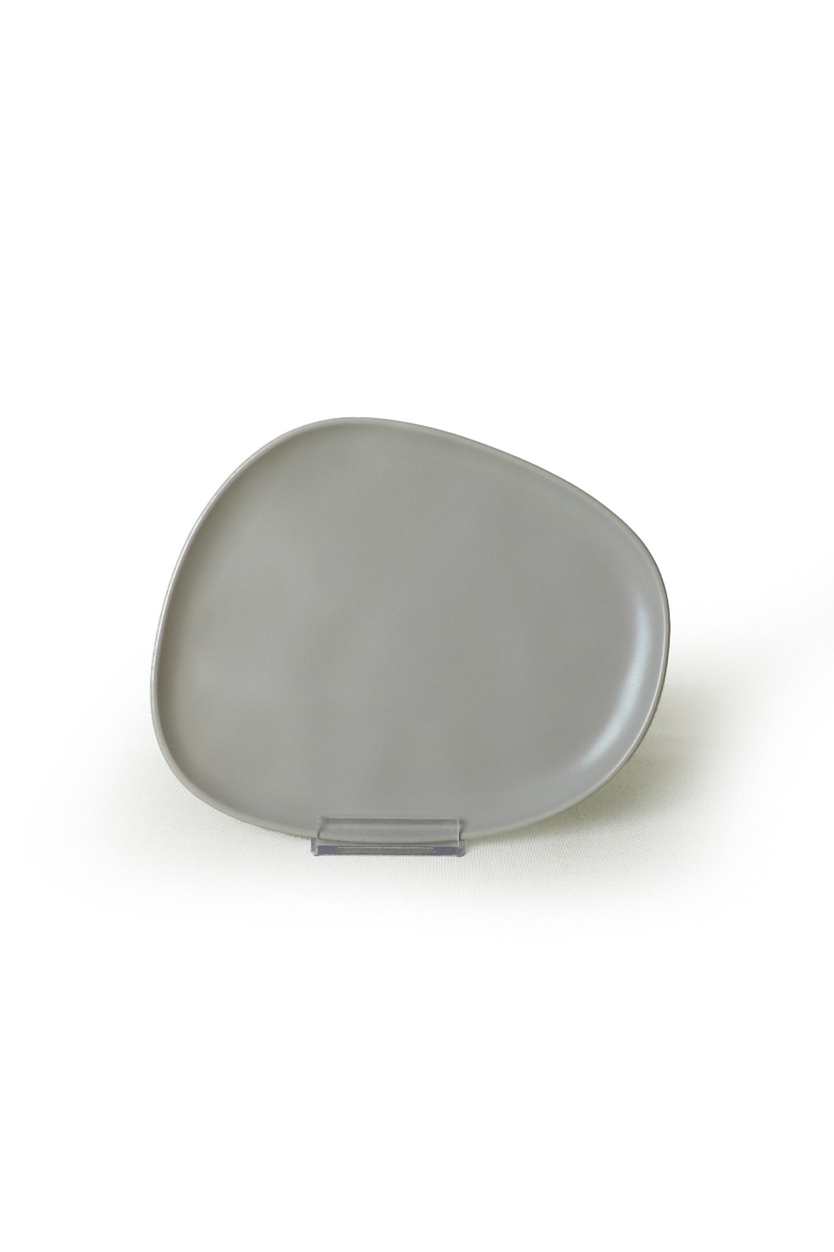 Set 6 farfurii desert 275KRM2207, gri mat, ceramica, 23 cm