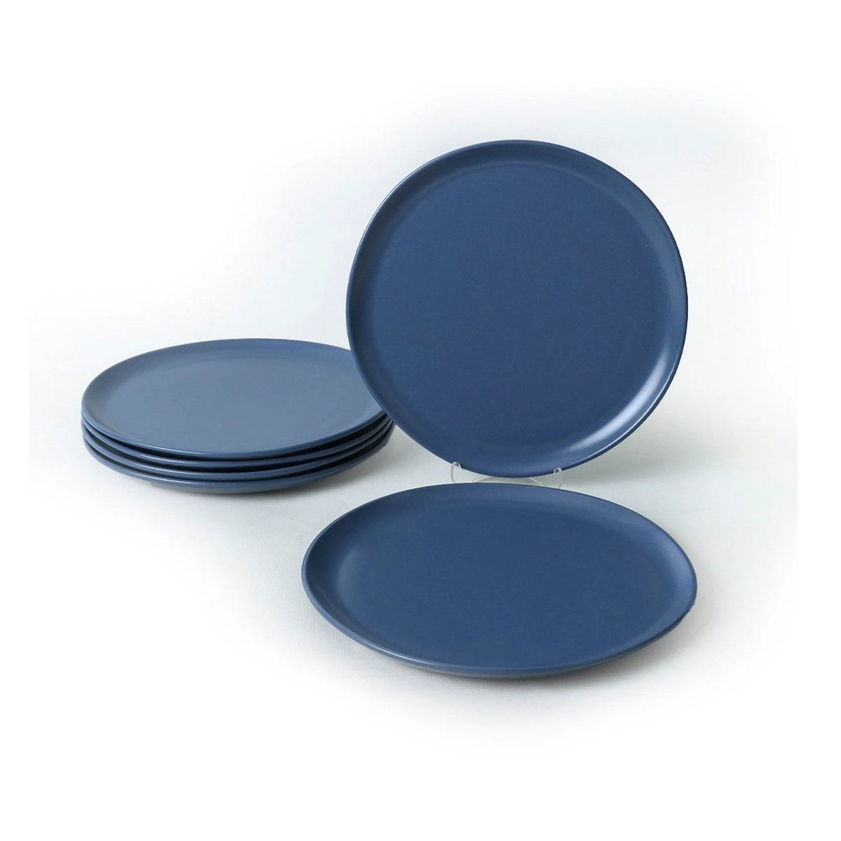 Set 6 farfurii X00018763, albastru inchis, ceramica, 28 cm