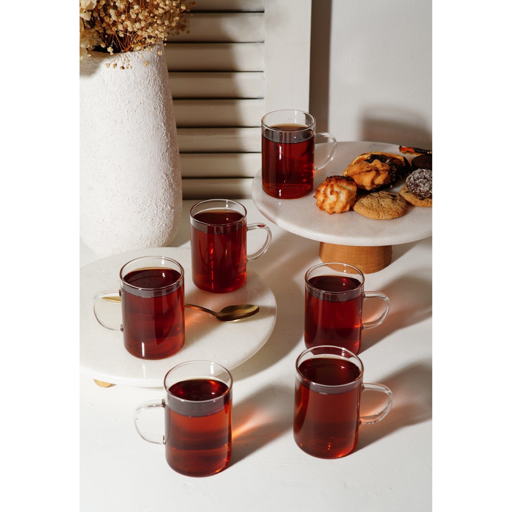 Set 6 pahare 20855-6SEFFAF, transparent, sticla, 225 ml