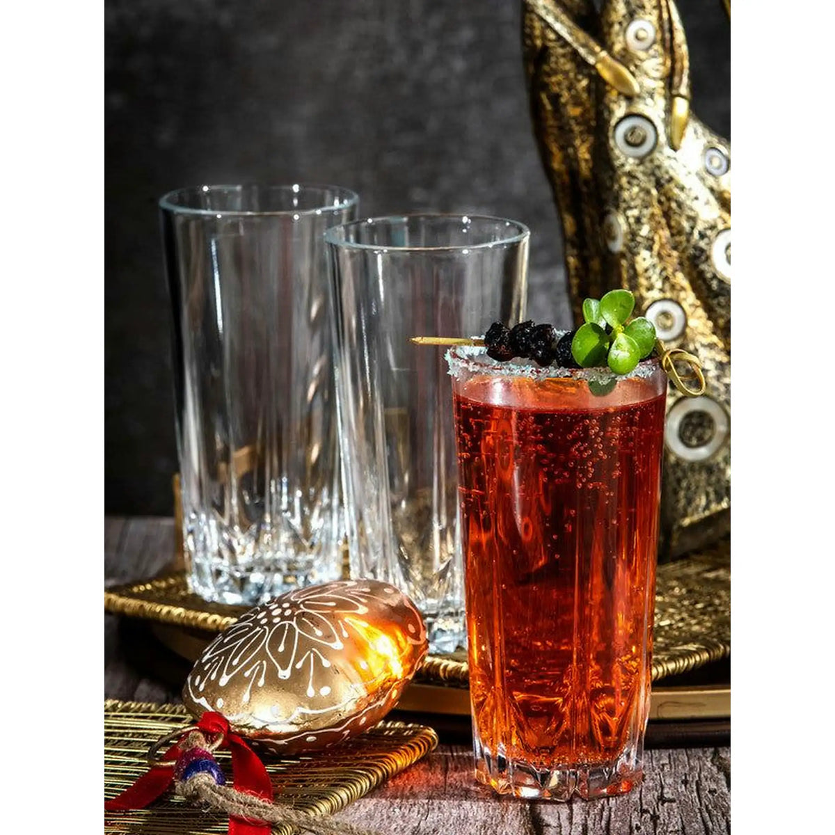 Set 6 pahare PB-52888, transparent, sticlă, 330 ml