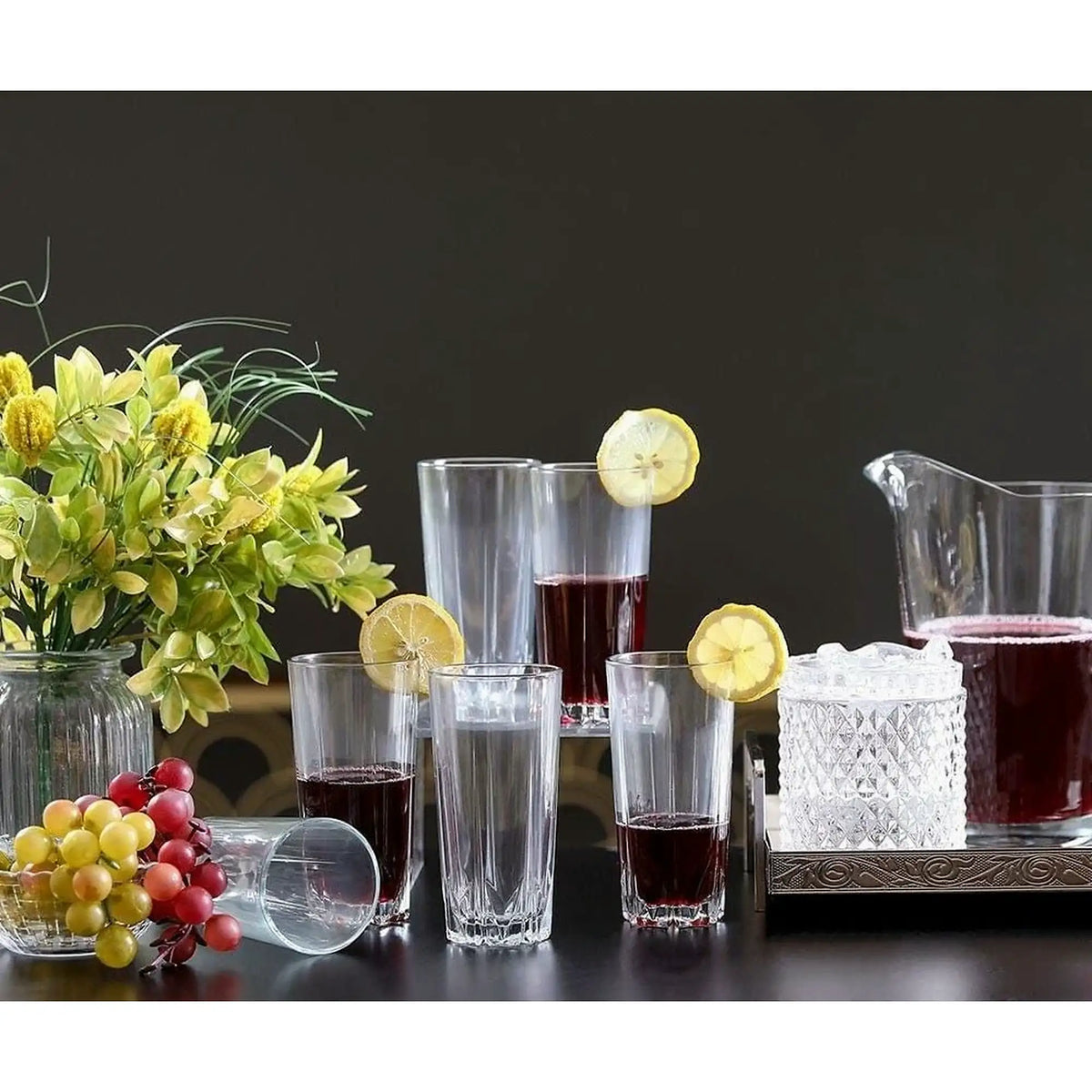 Set 6 pahare PB-52888, transparent, sticlă, 330 ml