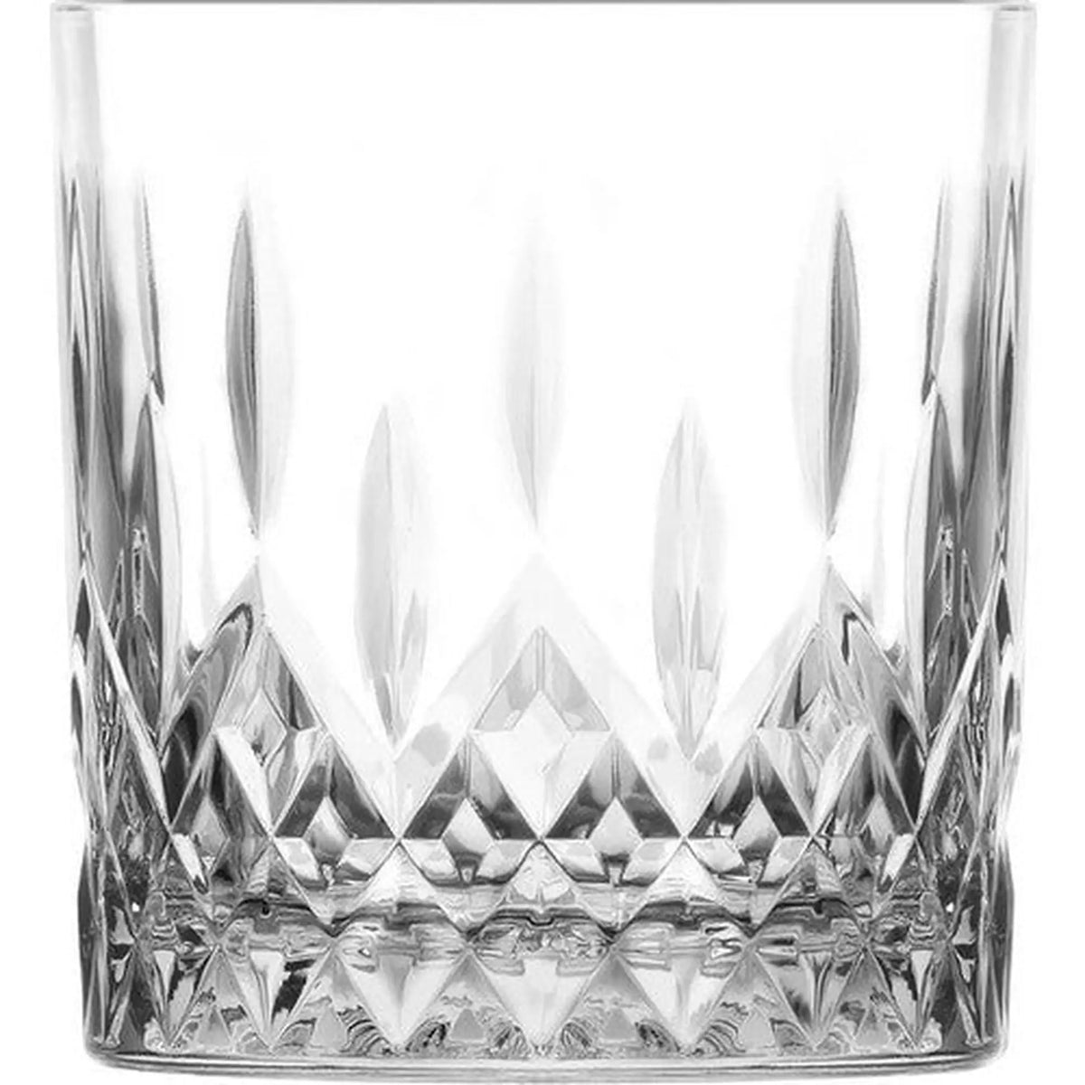Set 6 pahare whiskey LV-ODN430F, transparent, sticlă, 330 ml