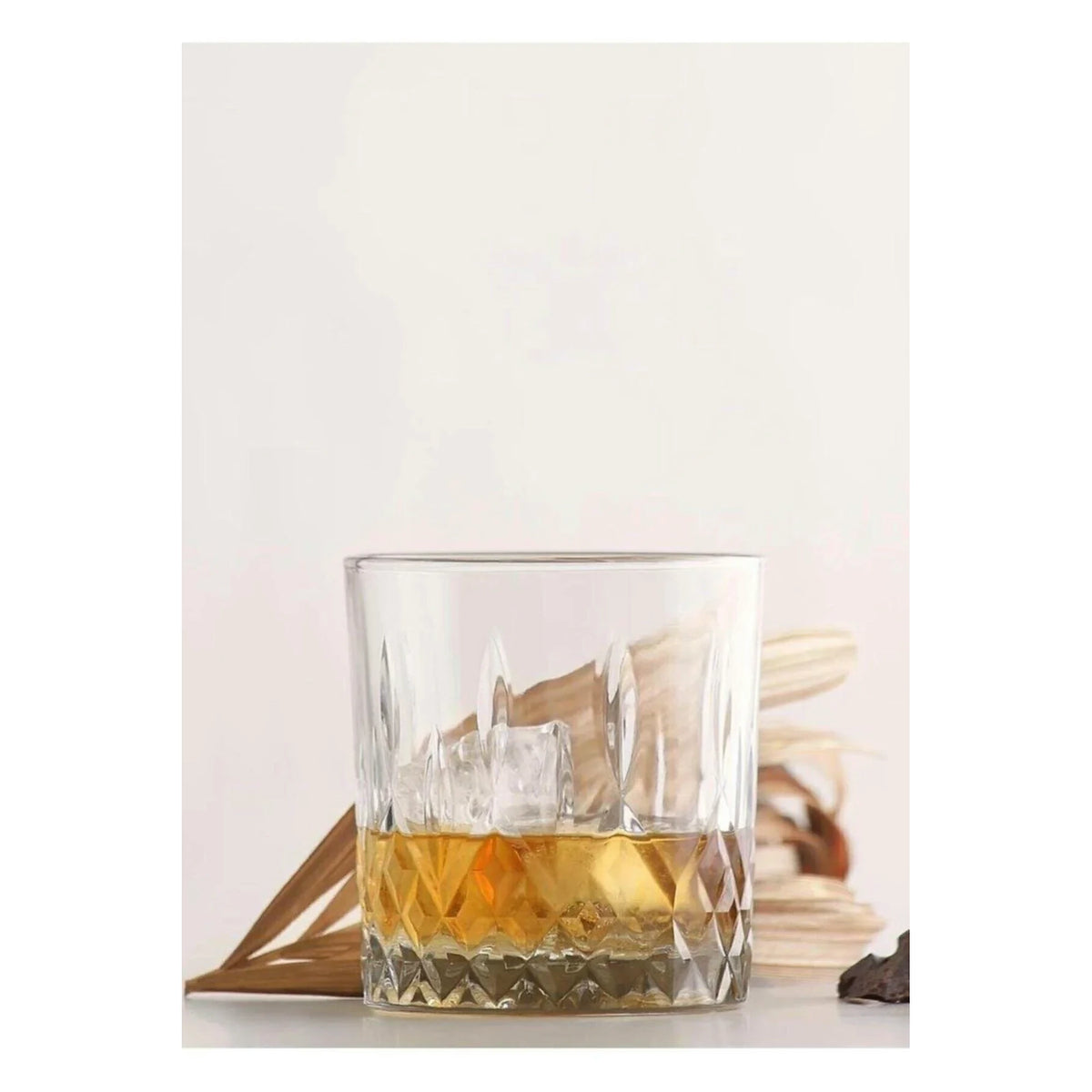 Set 6 pahare whiskey LV-ODN430F, transparent, sticlă, 330 ml