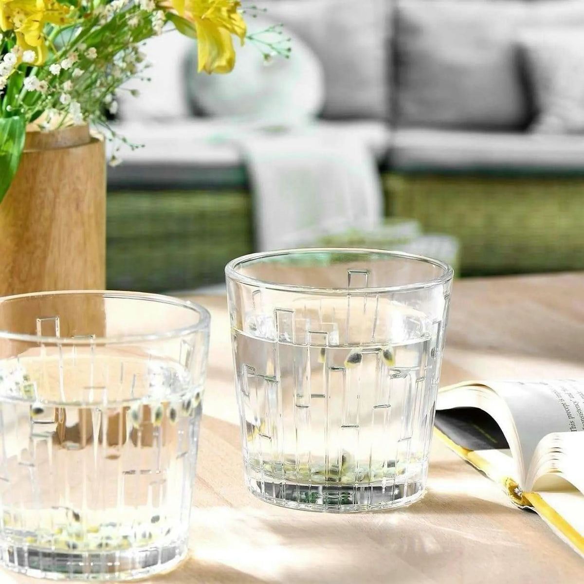 Set 6 pahare whiskey PB-520234, transparent, sticlă, 300 ml