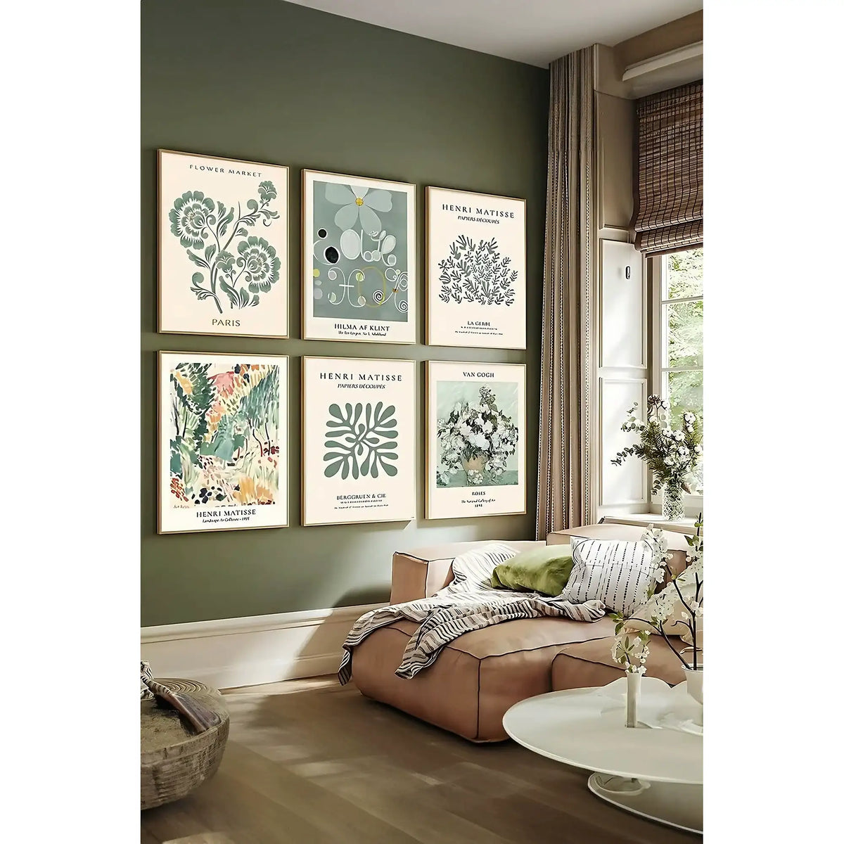 Set 6 tablouri ARTSYCLLCT10, multicolor, MDF, 30x40 cm