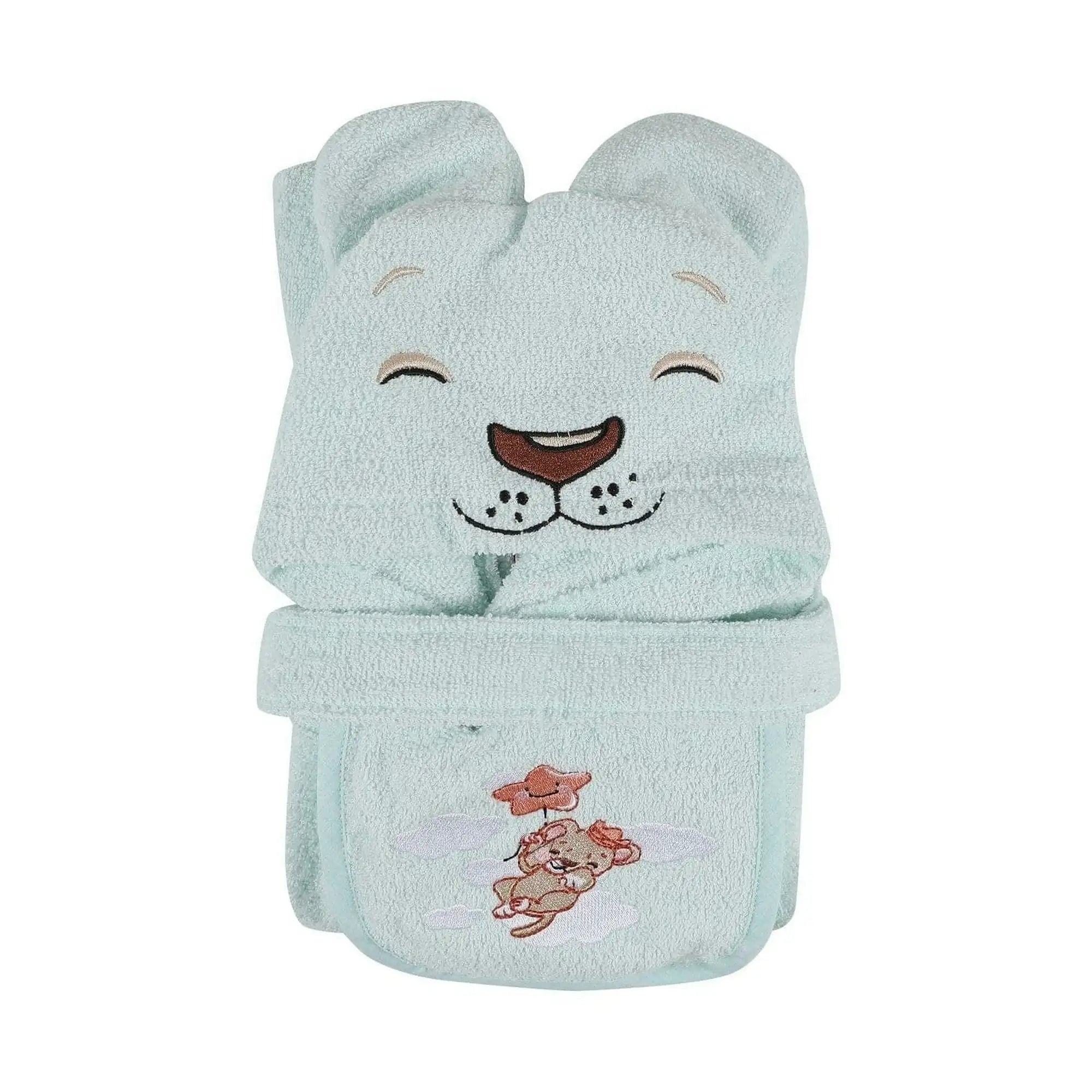 Set baie bebelusi ASLAN, verde menta, bumbac