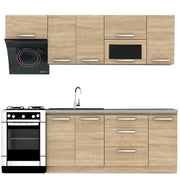 Set bucatarie NOVA PLUS, stejar sonoma, 240 cm