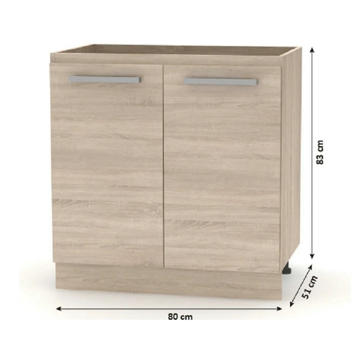 Set bucatarie NOVA PLUS, stejar sonoma, 240 cm