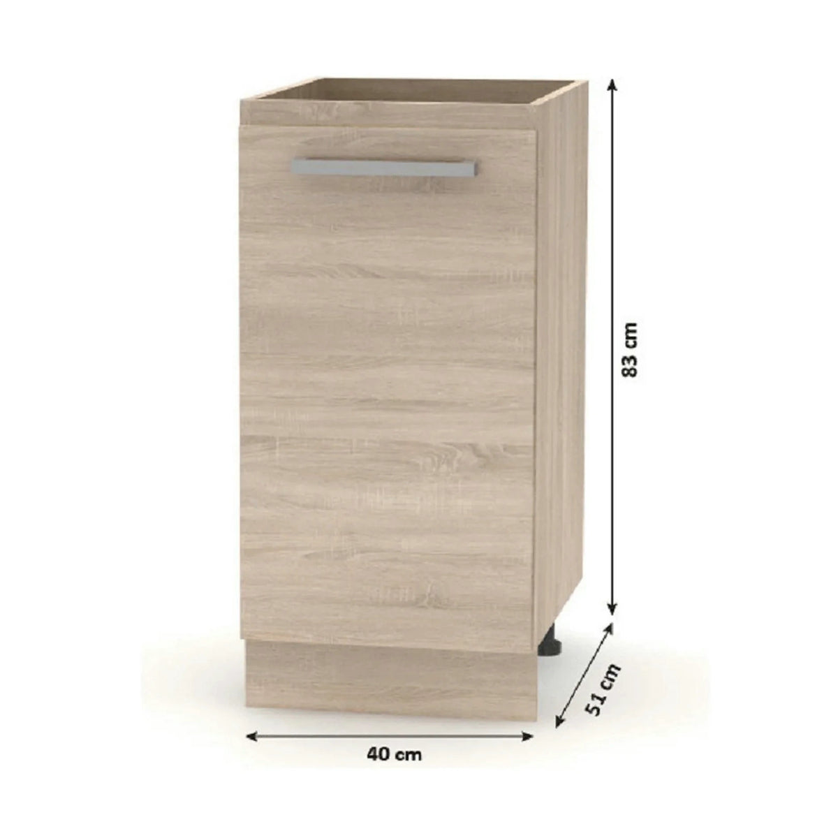 Set bucatarie NOVA PLUS, stejar sonoma, 240 cm