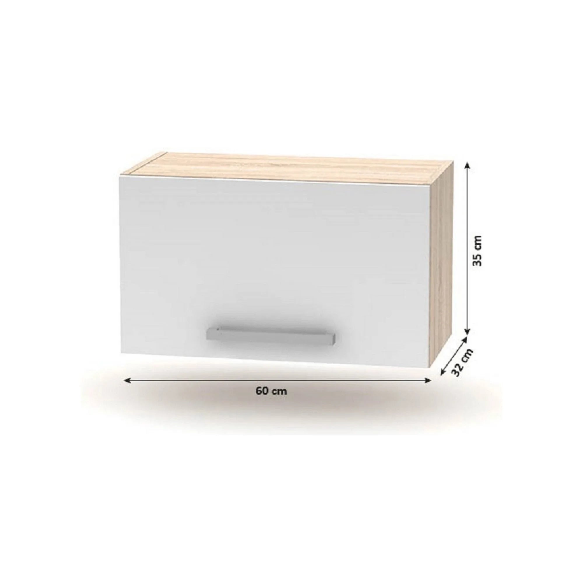 Set bucatarie NOVA PLUS, stejar sonoma/alb, PAL, 240 cm