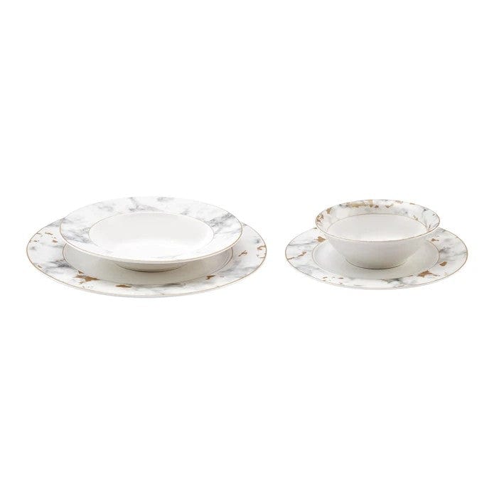 Set de cina 216KRC2151, 24 piese, multicolor, portelan