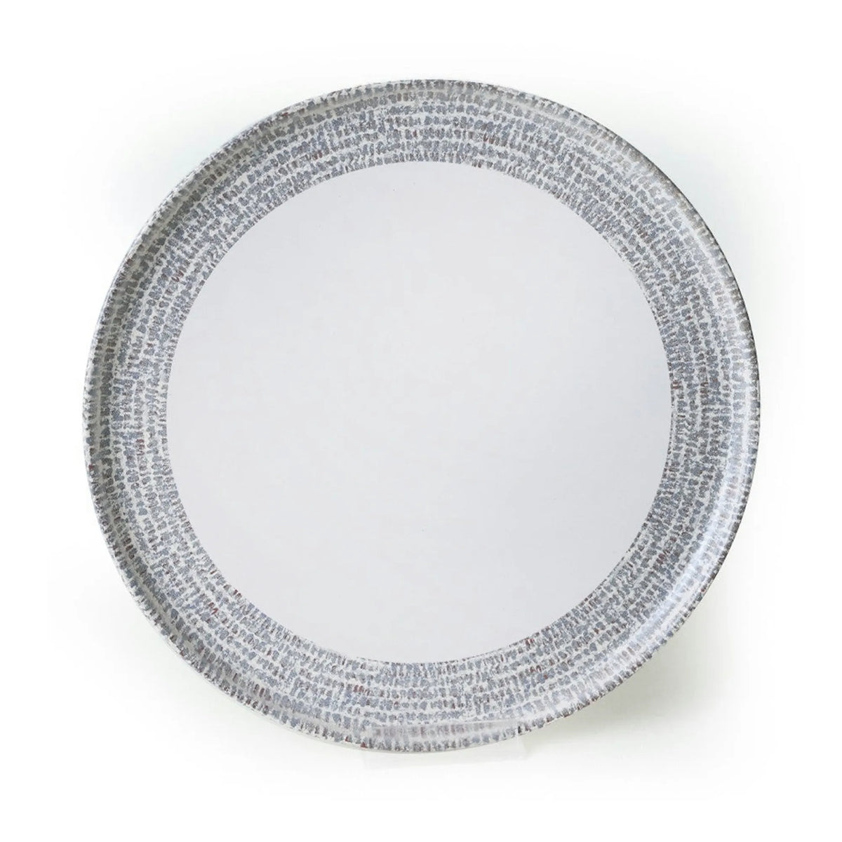 Set de cina 275KRM2338, 24 piese, gri mat/alb, ceramica