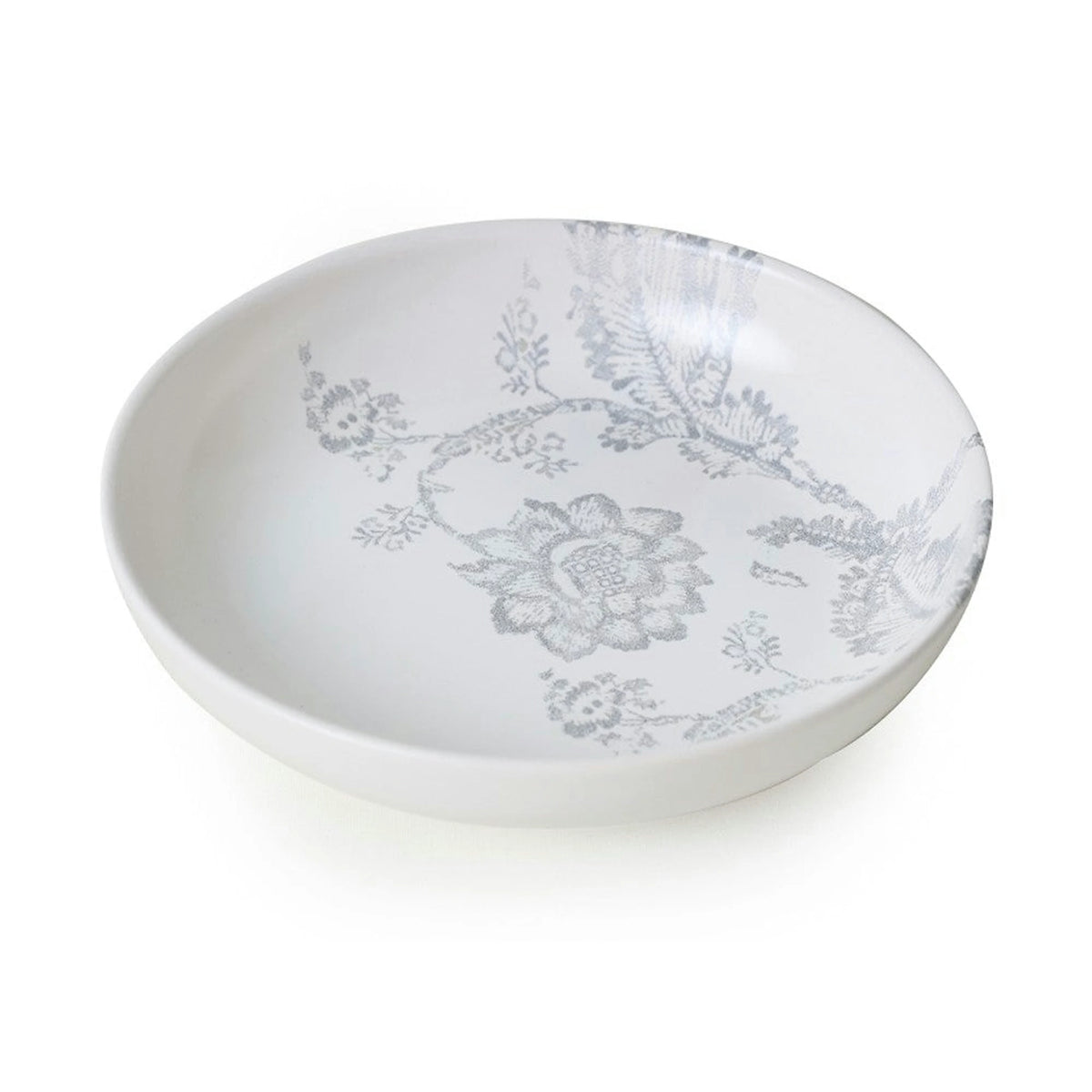 Set de cina 275KRM2338, 24 piese, gri mat/alb, ceramica