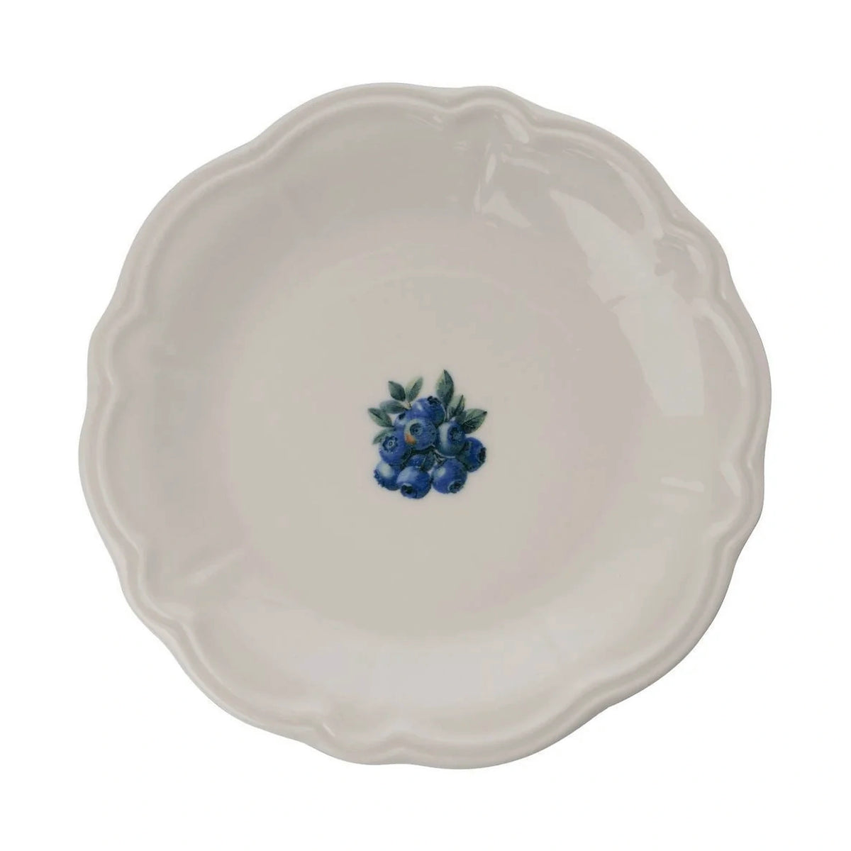 Set de cină ALBASTRUBERRY, 24 piese, alb/albastru/verde, porțelan