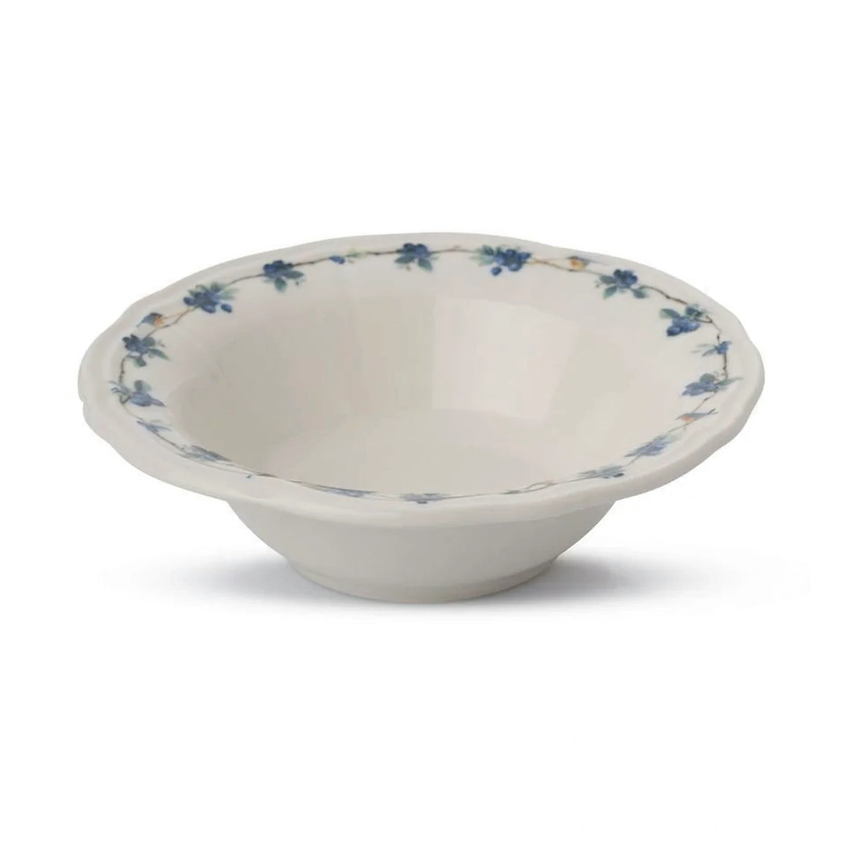 Set de cină ALBASTRUBERRY, 24 piese, alb/albastru/verde, porțelan