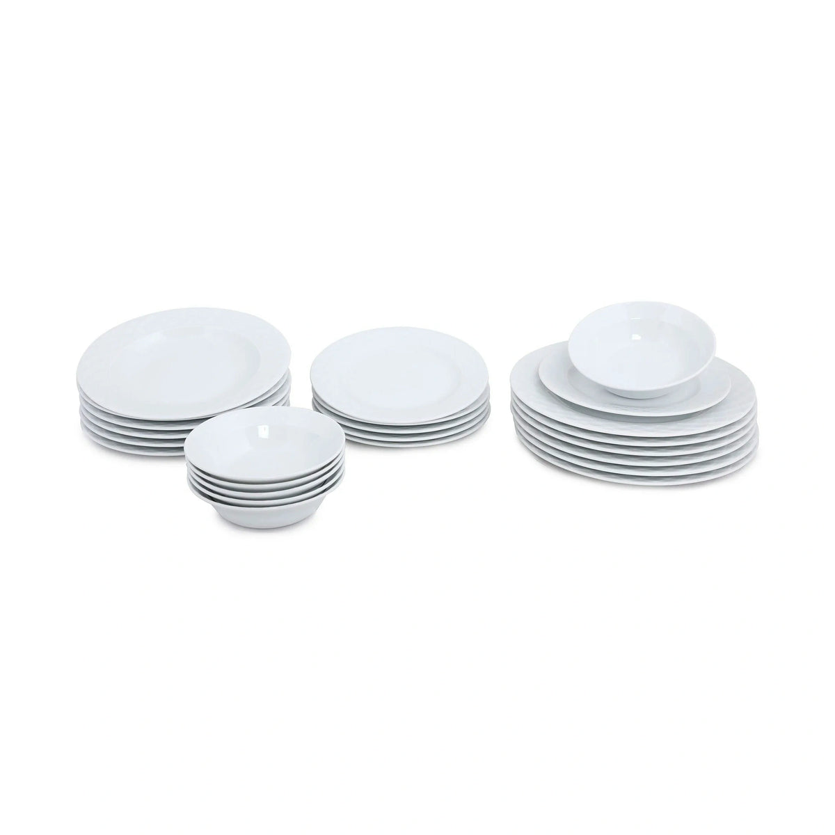 Set de cină ALF24Y400, 24 piese, alb, porțelan
