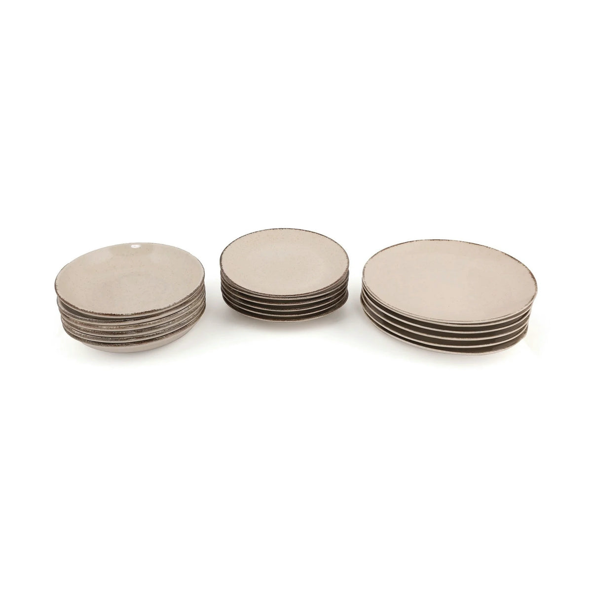 Set de cină CXEO18Y2730P02, 18 piese, scorțișoară, porțelan