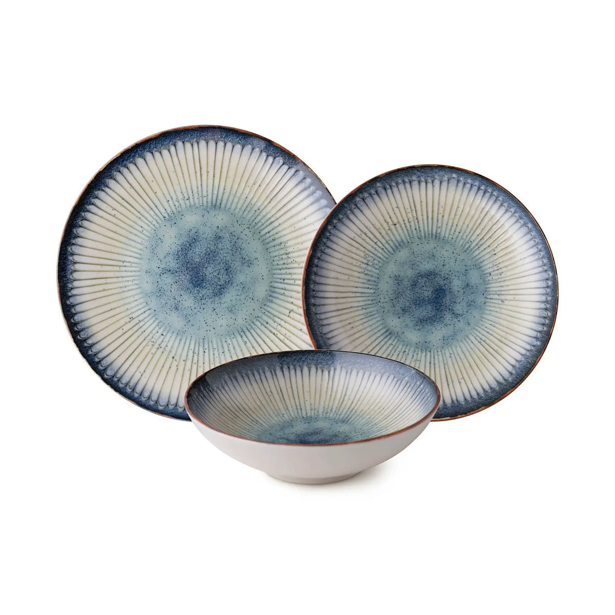 Set de cină GBSATN24KY4R25015, 24 piese, multicolor, porțelan