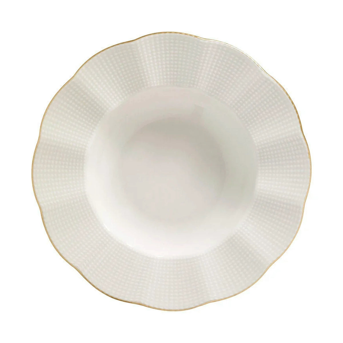 Set de cină MLN24Y2694R520, 24 piese, crem/auriu, porțelan