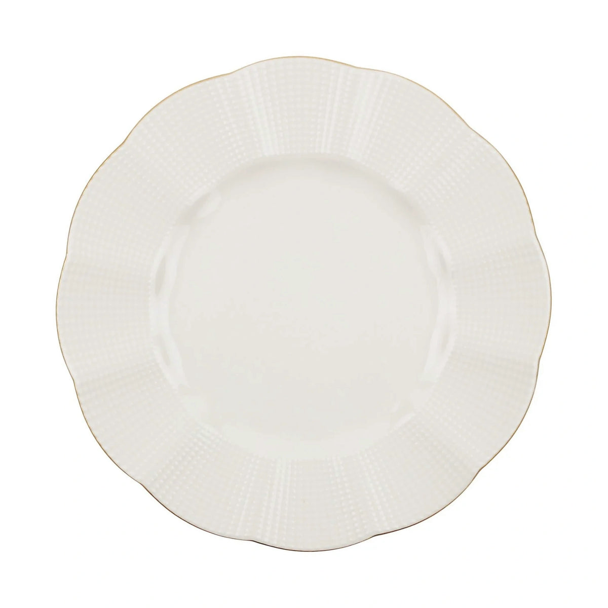 Set de cină MLN24Y2694R520, 24 piese, crem/auriu, porțelan