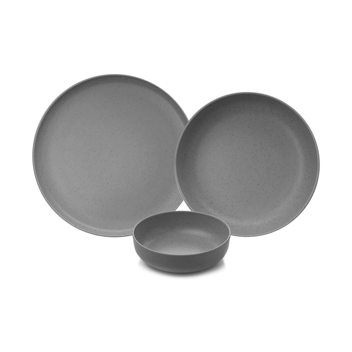 Set de cină MOD12Y1A740800, 12 piese, antracit, porțelan