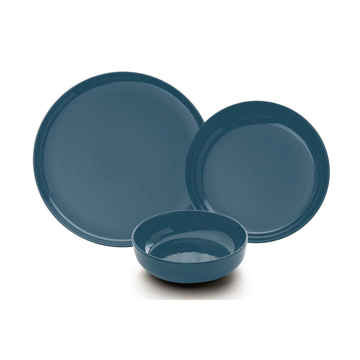 Set de cină MOD12Y1A740925, 12 piese, albastru închis, porțelan