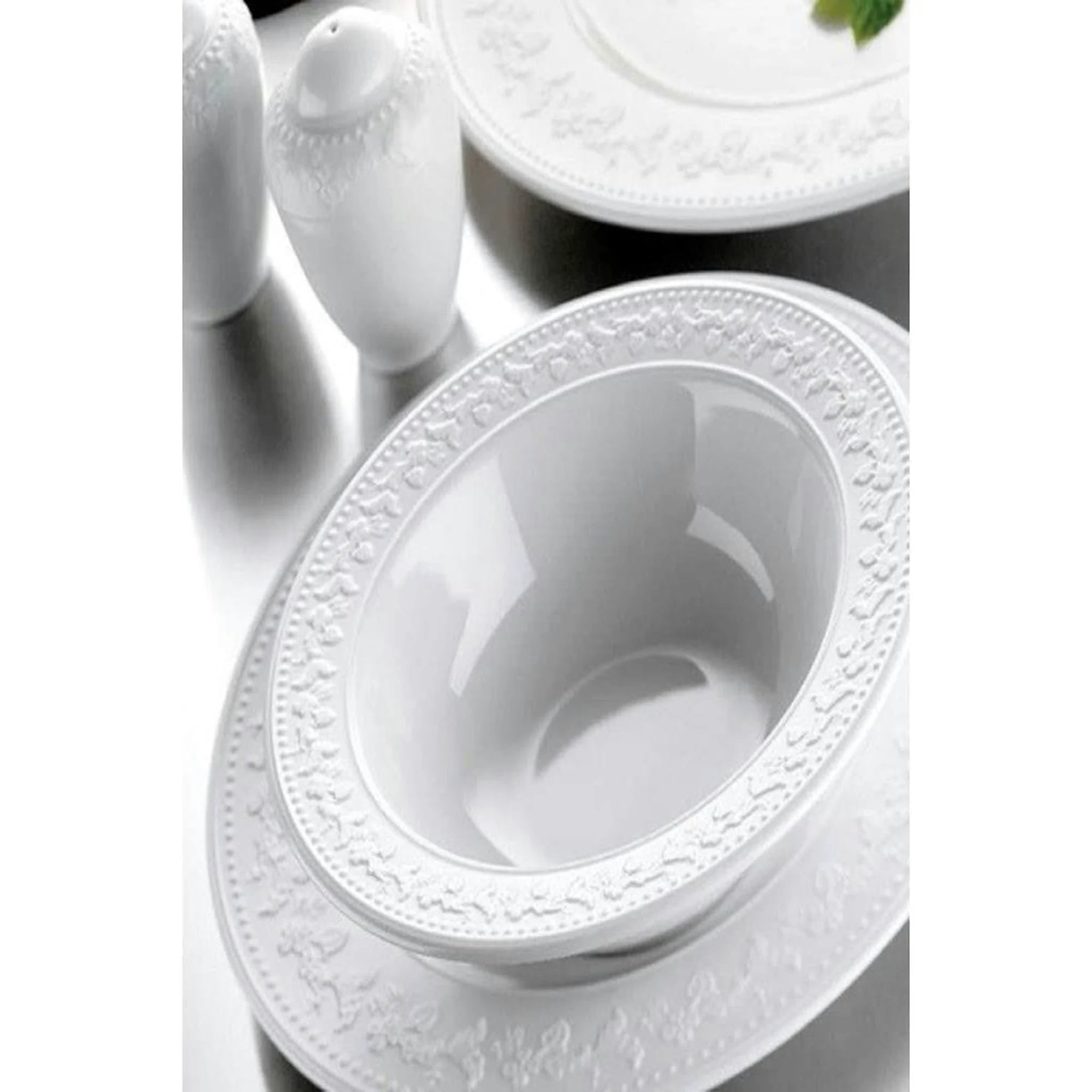 Set de cina SV24Y200, 24 piese, alb, portelan