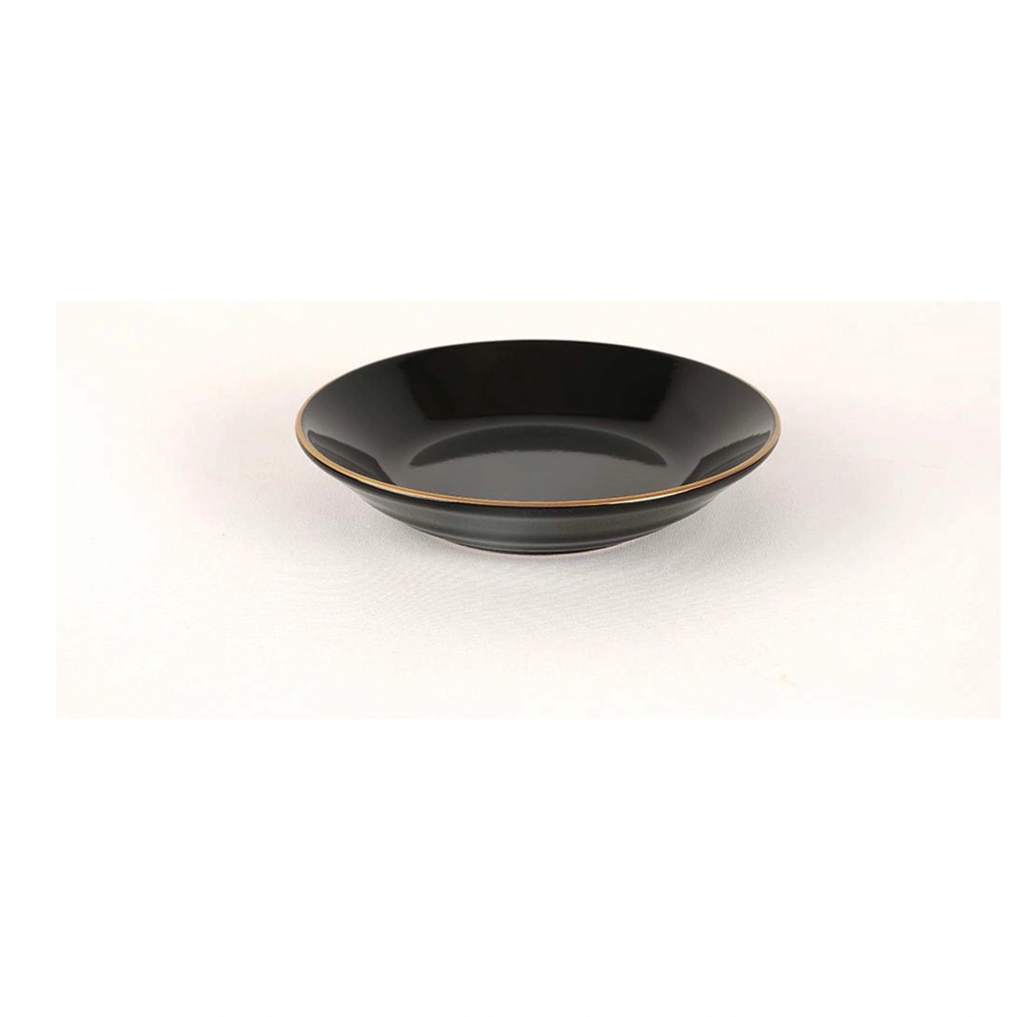 Set de farfurii negre 275KRM1663, 44 piese, ceramica