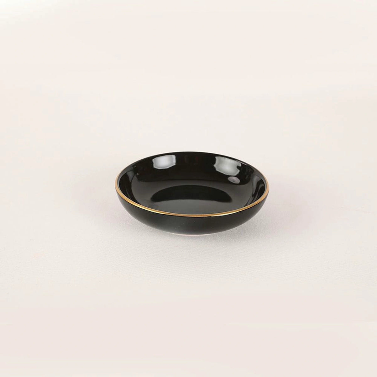 Set de farfurii negre 275KRM1663, 44 piese, ceramica