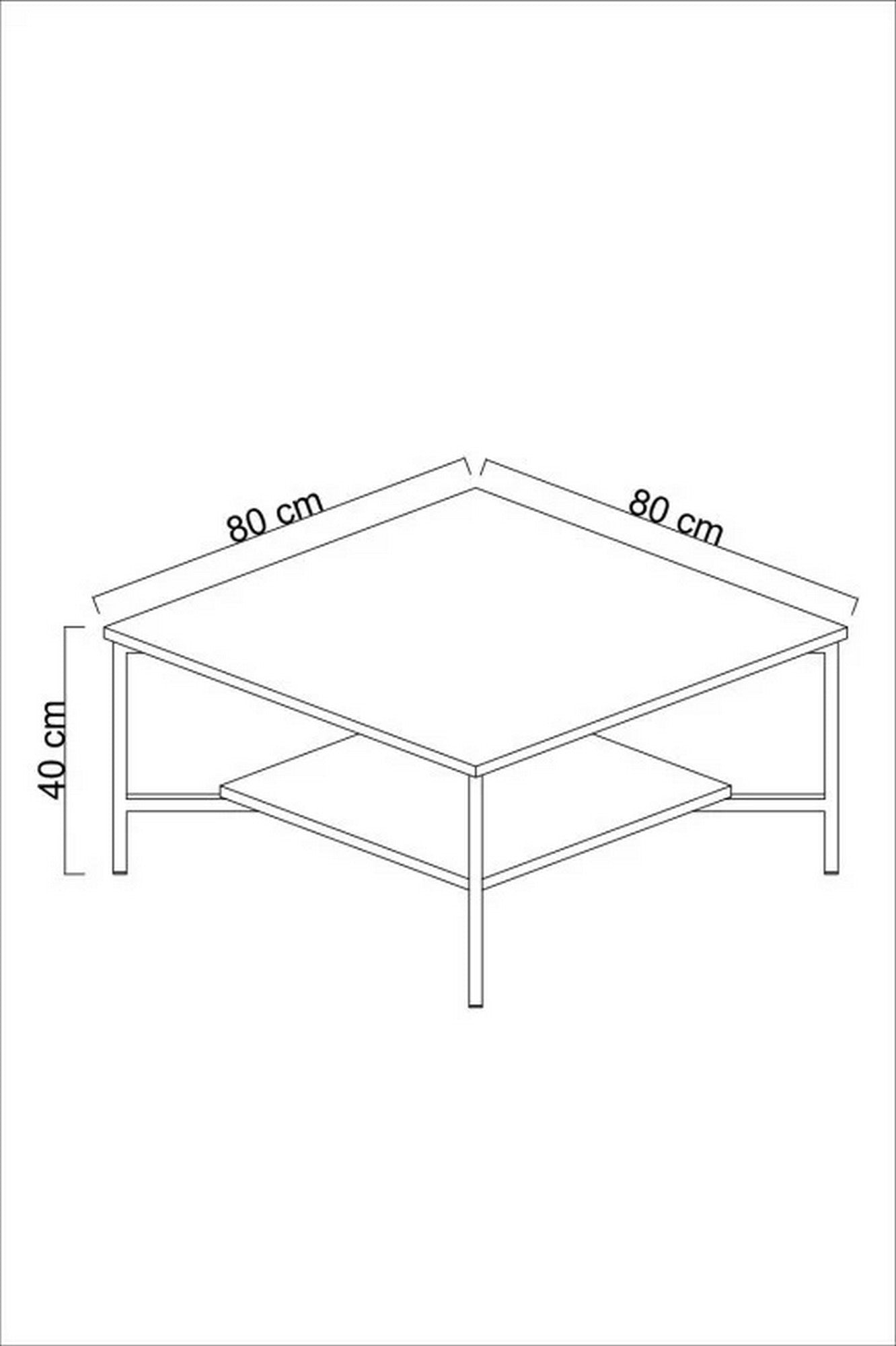 Mobilier living GOLD LINE, alb/auriu, PAL melaminat/metal, 4 piese