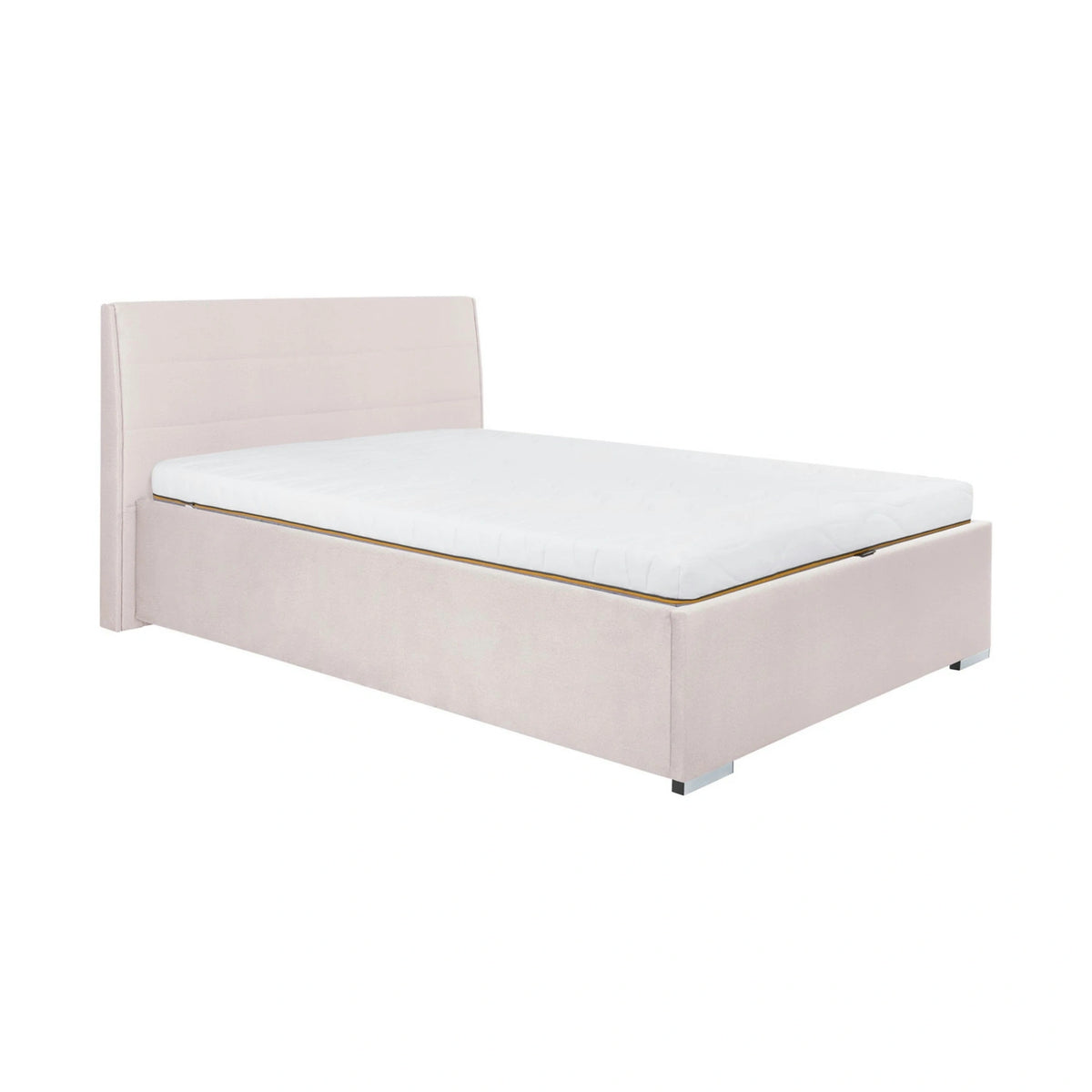 Set dormitor GENT si pat COSALA III 140x200, stejar/bej, dulap cu 3 usi, 2 noptiere si o comoda
