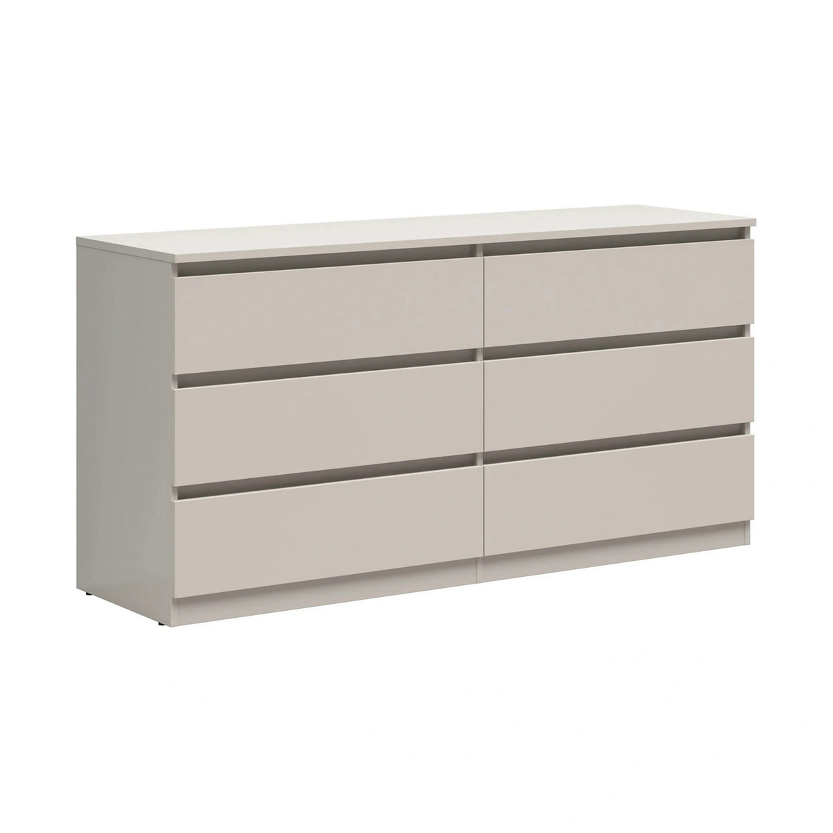 Set dormitor TETRIX, casmir, pat 160x200, dulap cu 2 usi, 2 noptiere si o comoda