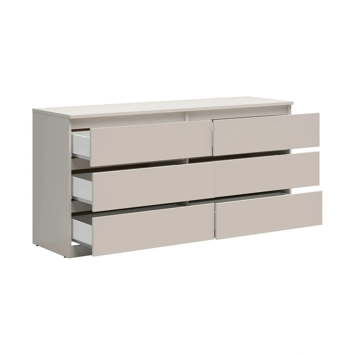 Set dormitor TETRIX, casmir, pat 160x200, dulap cu 2 usi, 2 noptiere si o comoda