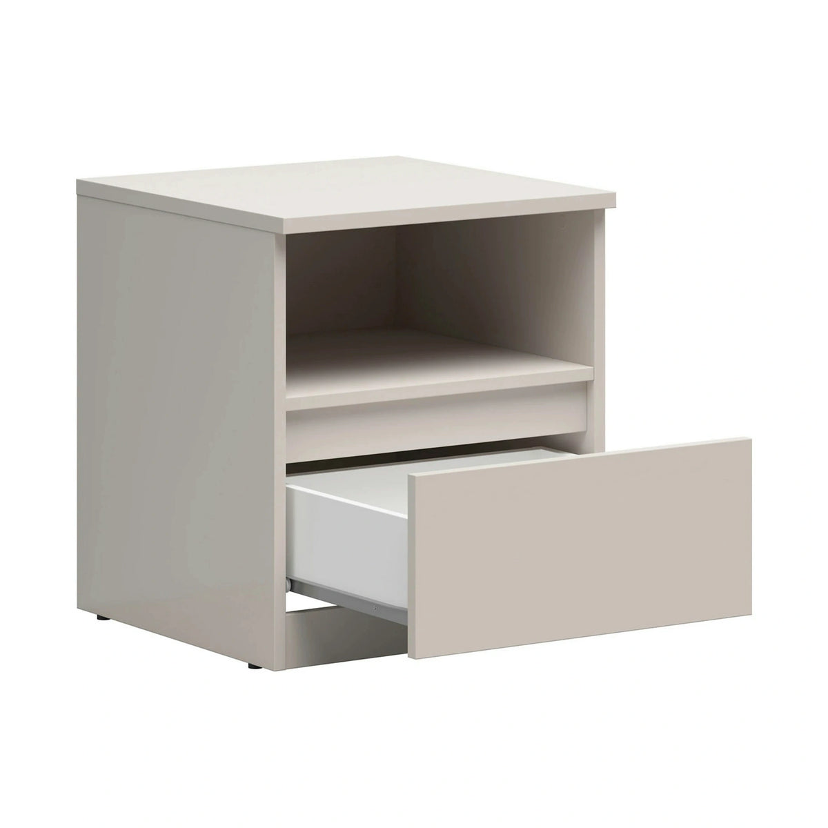 Set dormitor TETRIX, casmir, pat 160x200, dulap cu 2 usi, 2 noptiere si o comoda