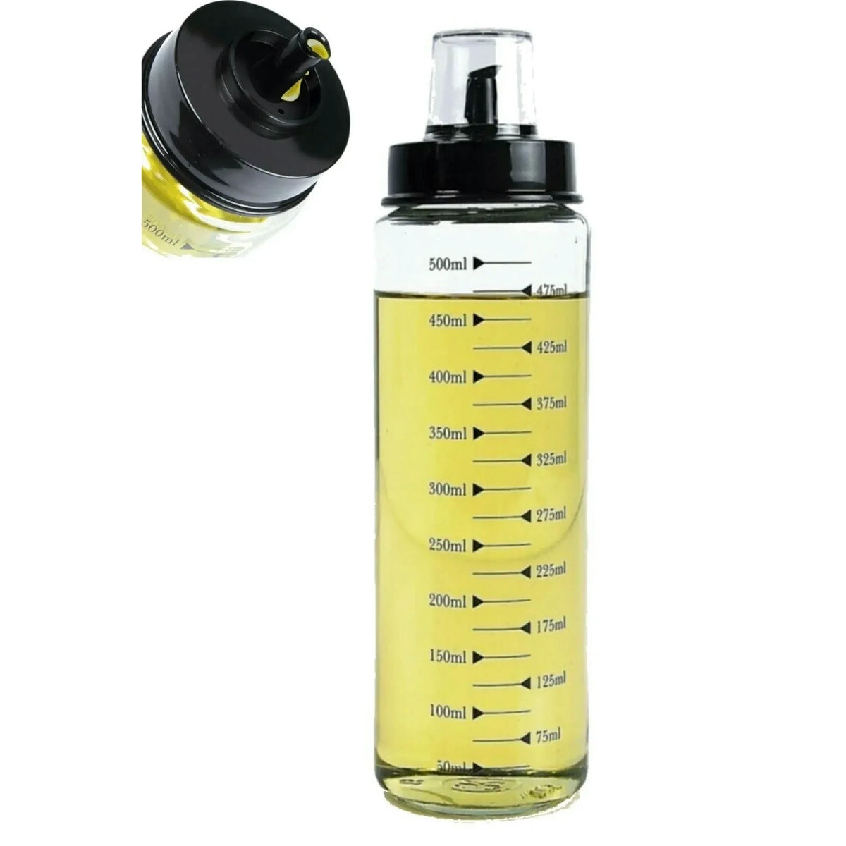 Set dozatoare ulei BAYEV - 500, 2 piese, transparent, sticlă, 500 ml