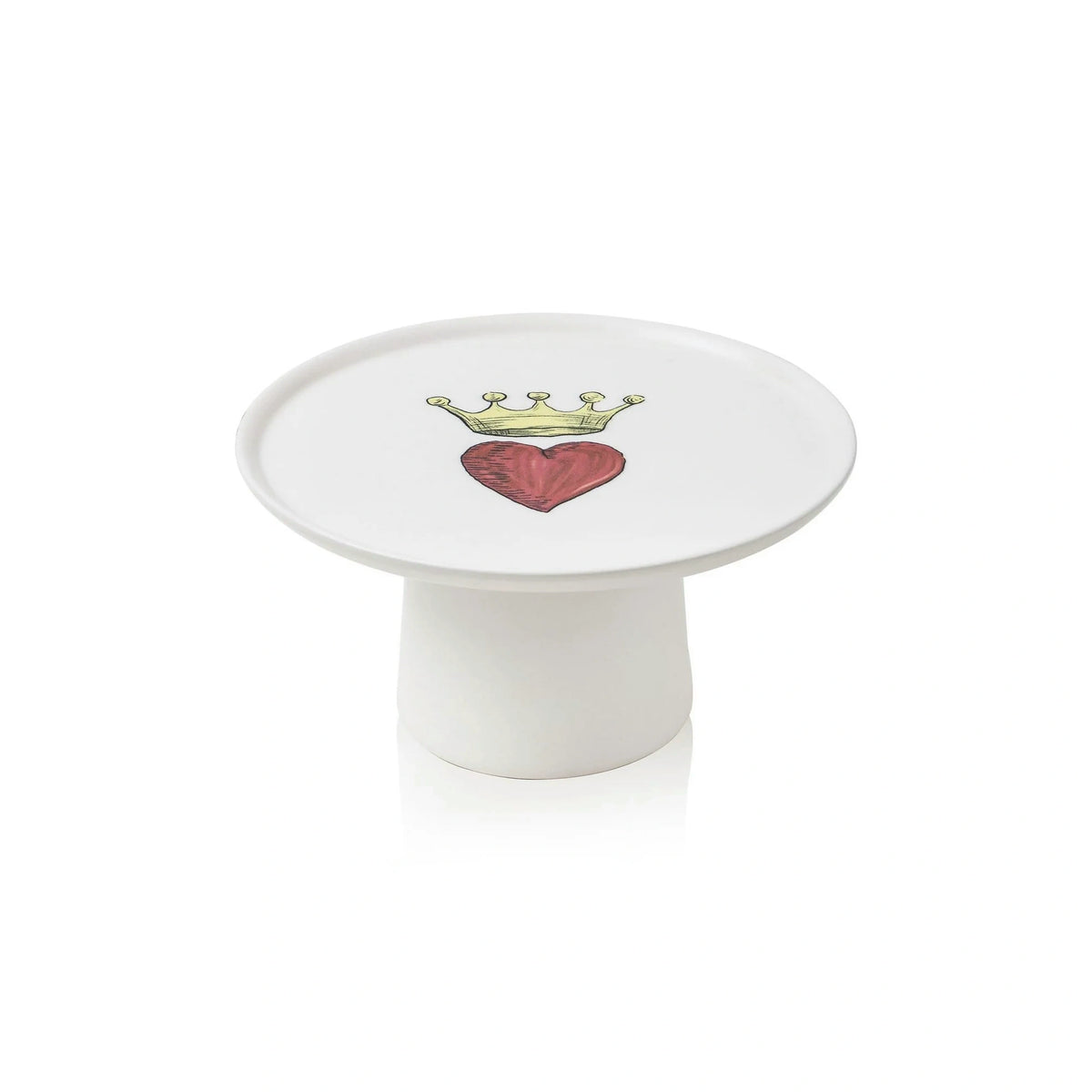 Set farfurii servire LUV0006, 6 piese, alb/roșu/galben, ceramică