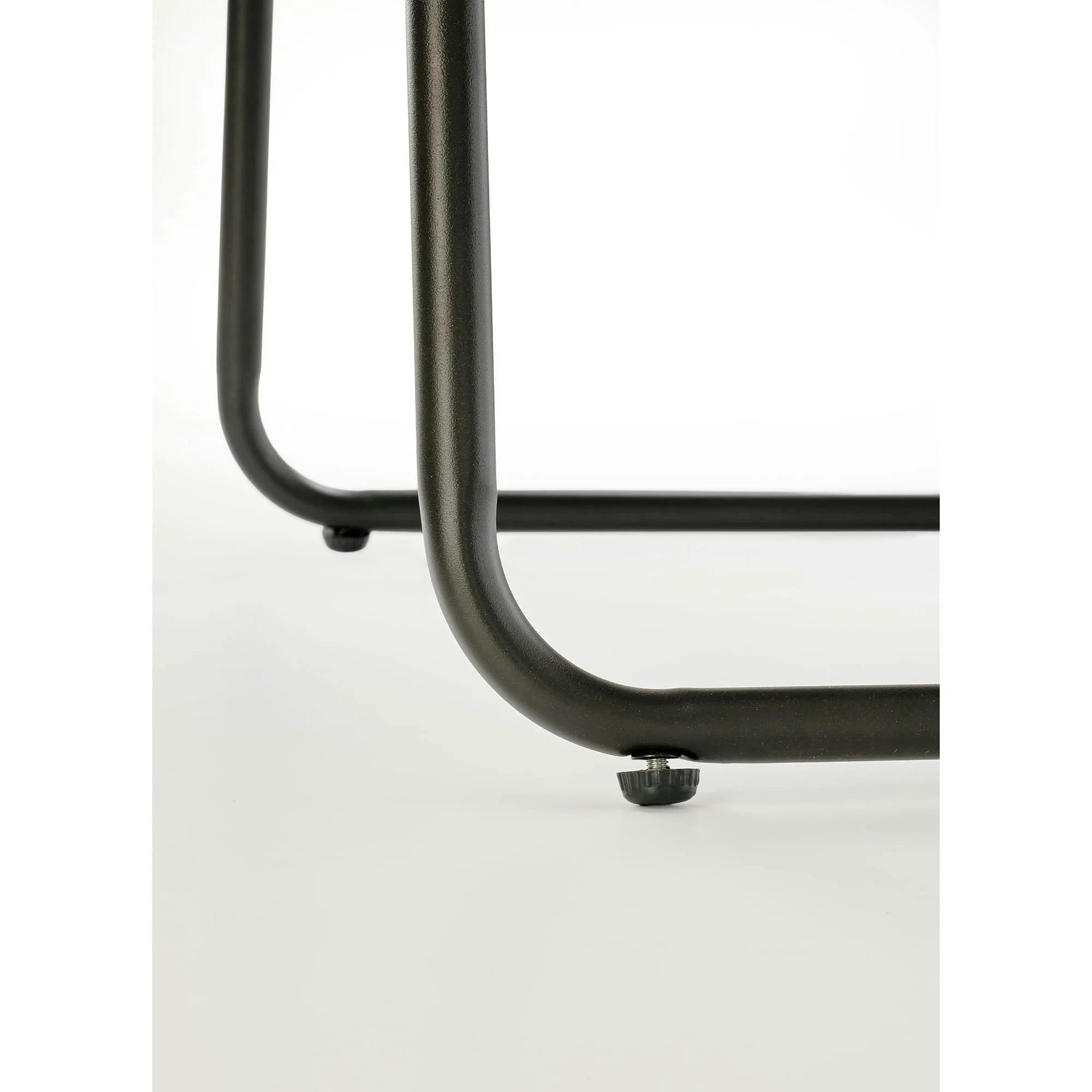 Set gradina HUDSON, gri/negru, stofa clasica/plasa/metal/sticla, cu masuta, 2 scaune si canapea