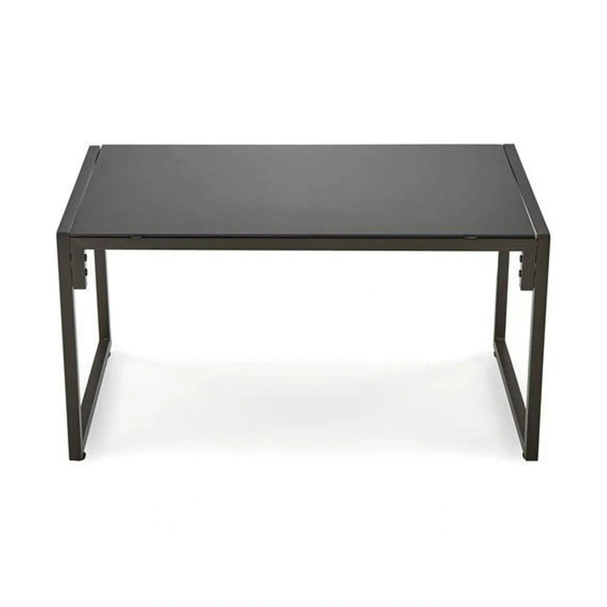 Set gradina SHARK, cappuccino/negru, otel/stofa/sticla, cu masuta, 2 scaune si canapea